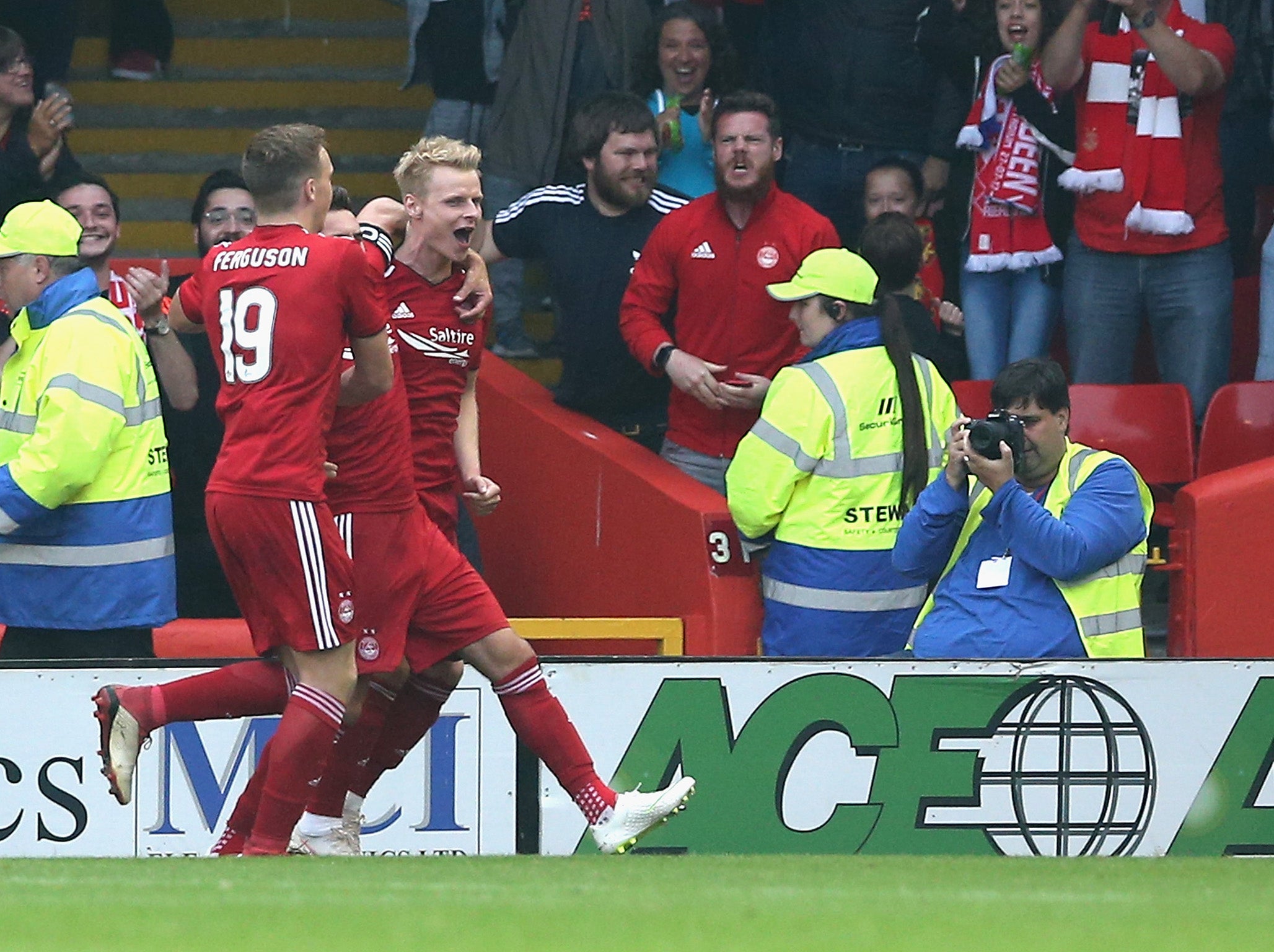 Aberdeen took the lead from the penalty spot