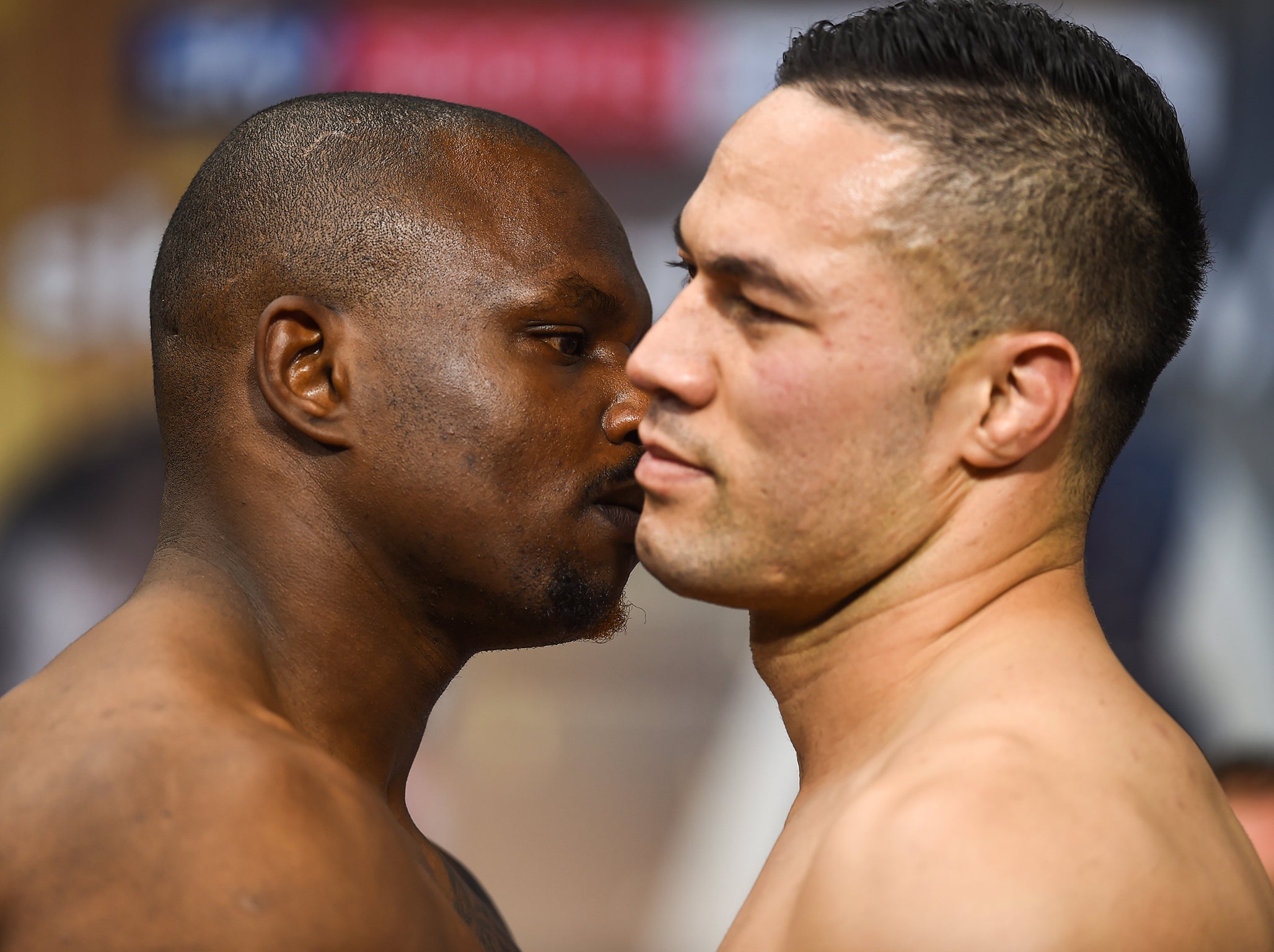 Dillian Whyte (left) outpointed Joseph Parker in 2018