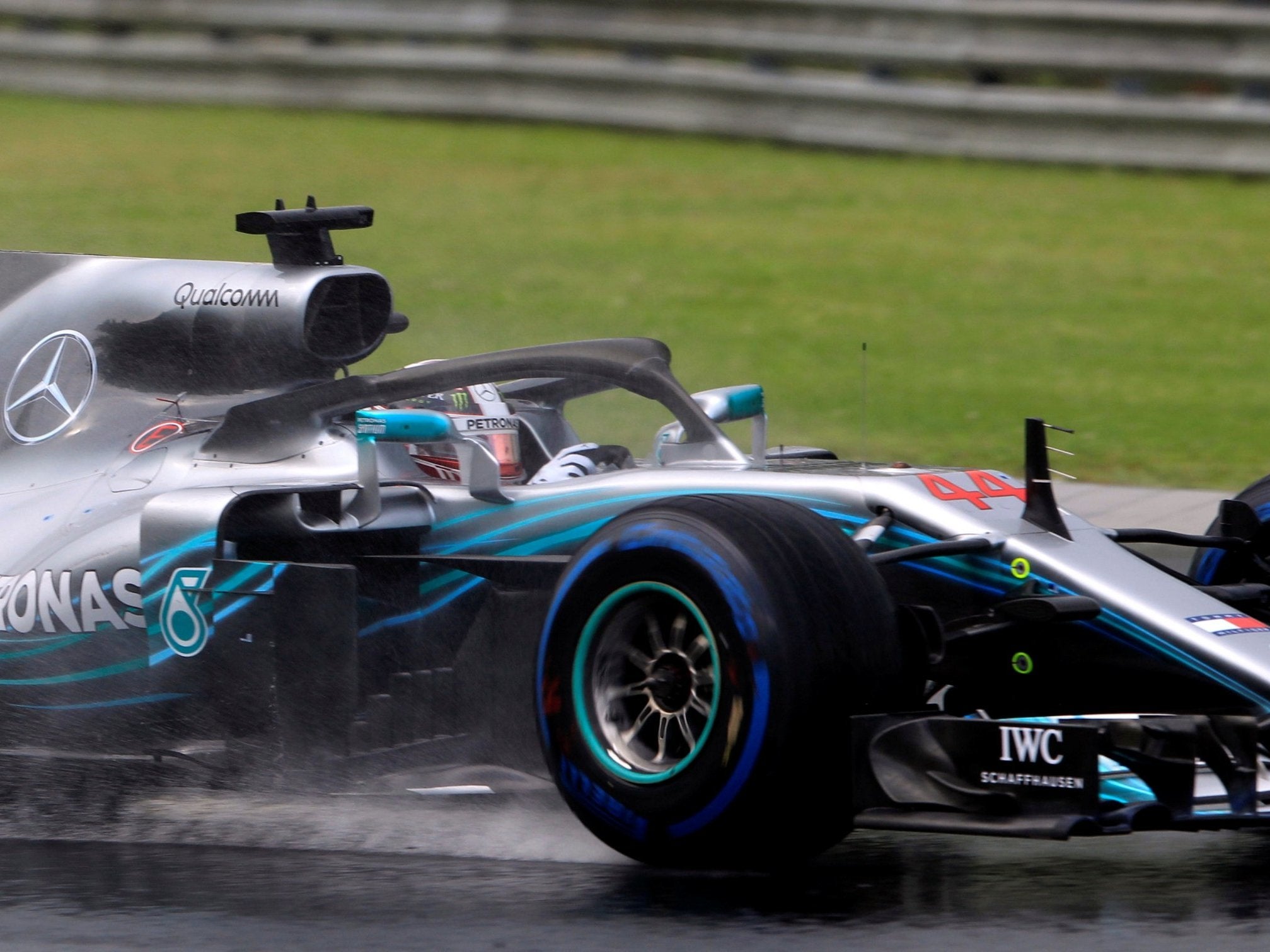 Cars needed the full wet tyres after the second thunderstorm hit