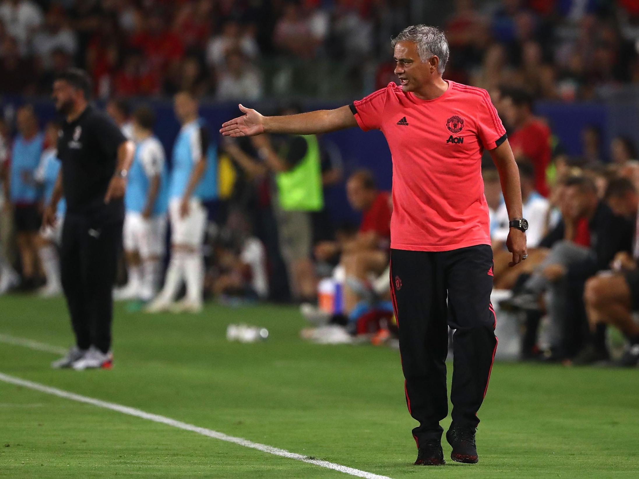 Mourinho has cut a frustrated figure this pre-season