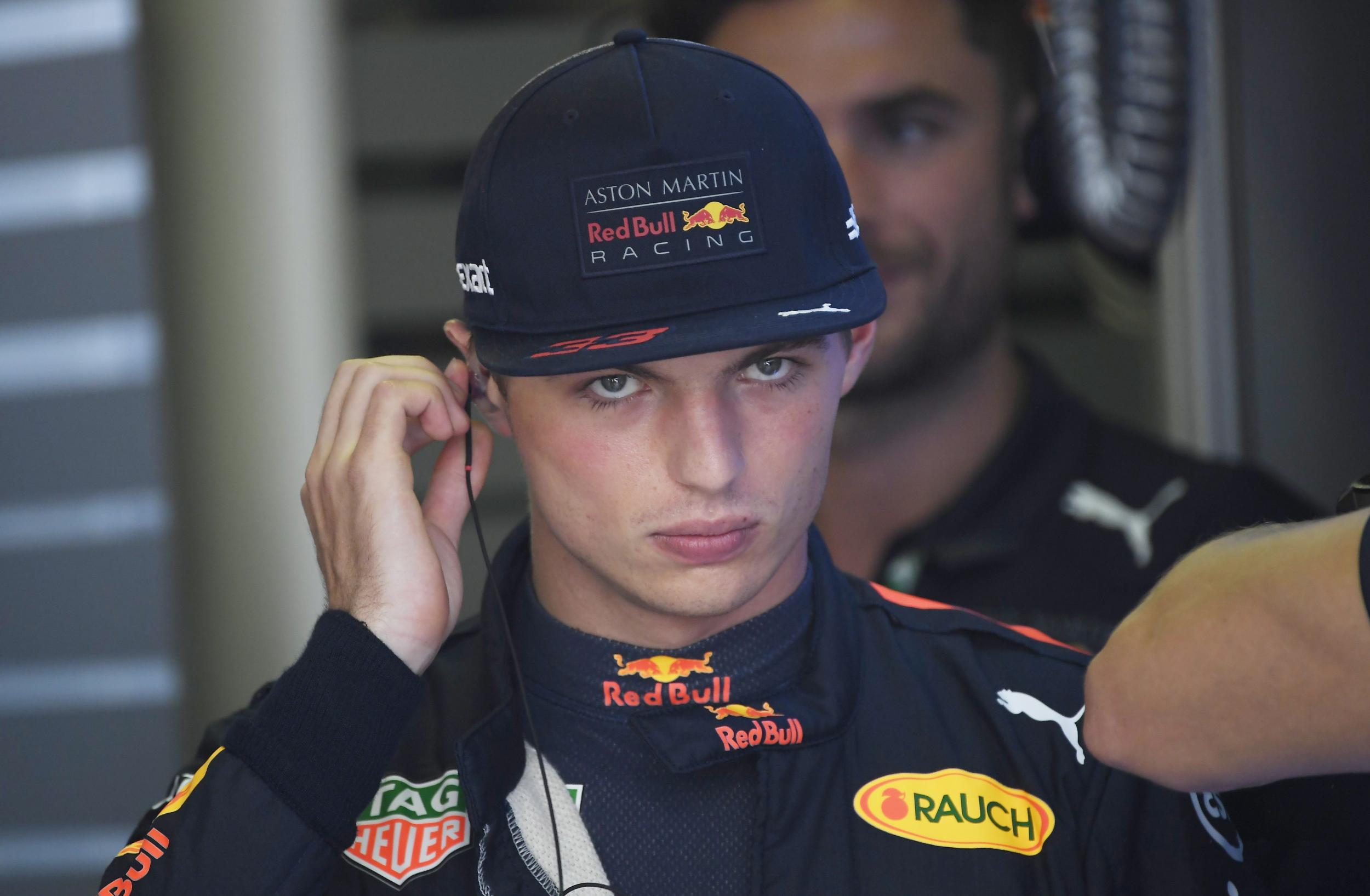 Max Verstappen prepares for the start of the Hungarian Grand Prix