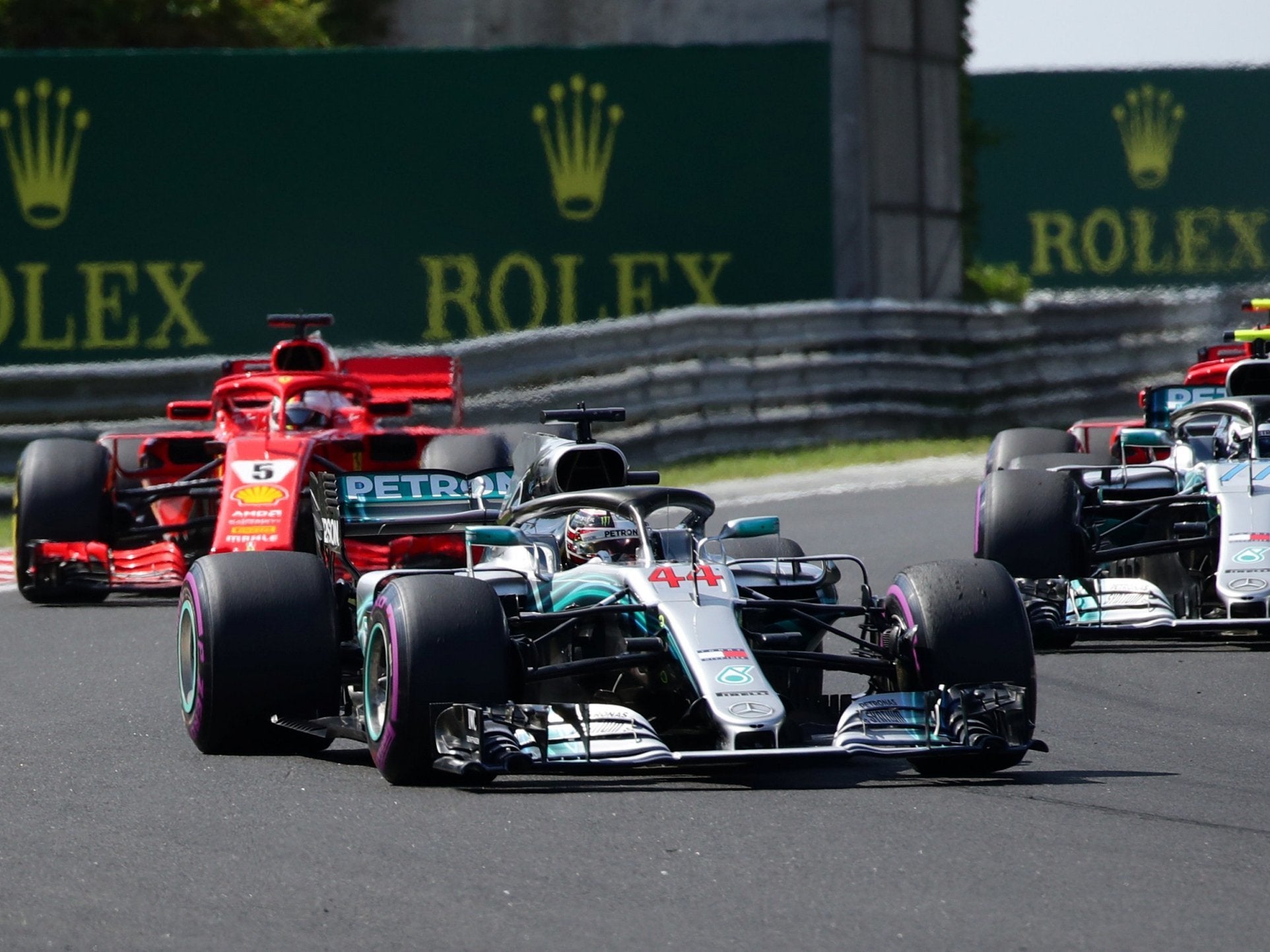 Mercedes were able to keep Ferrari at bay despite their pace gulf