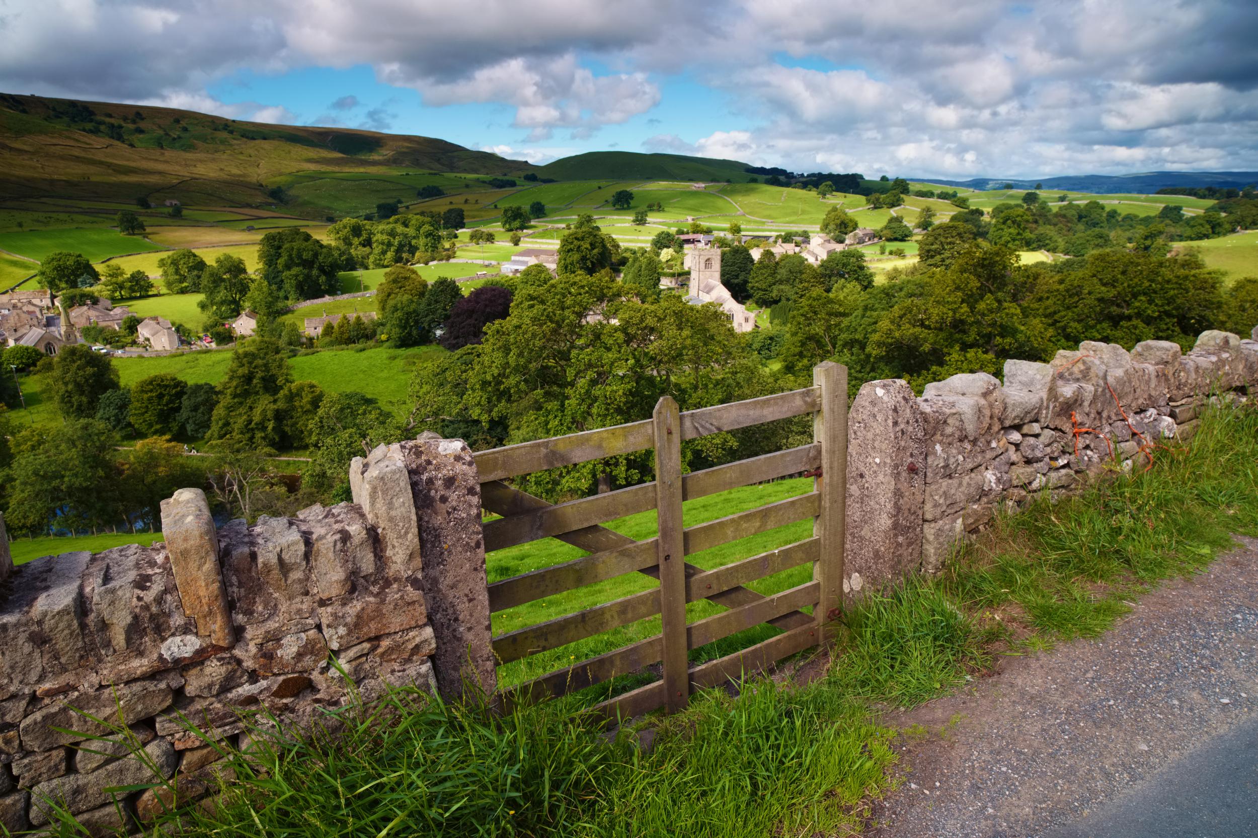 The view over Burnsall in the Yorkshire Dales National Park