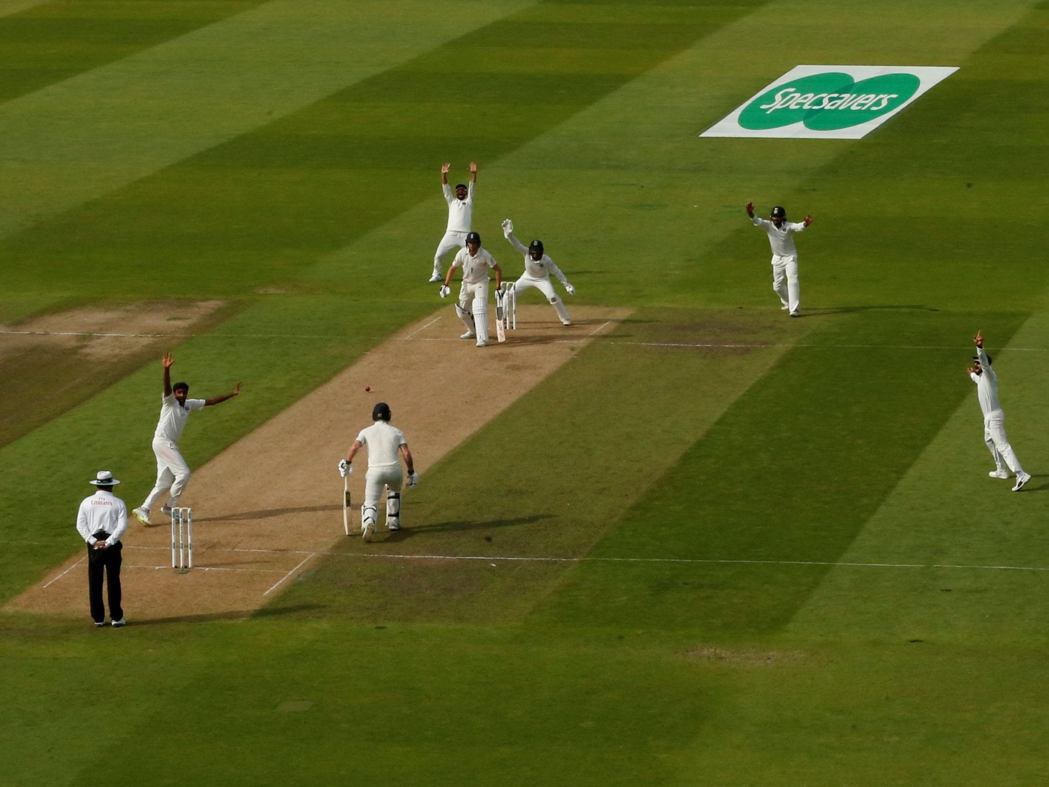 Jos Buttler was bowled lbw by Ravichandran Ashwin