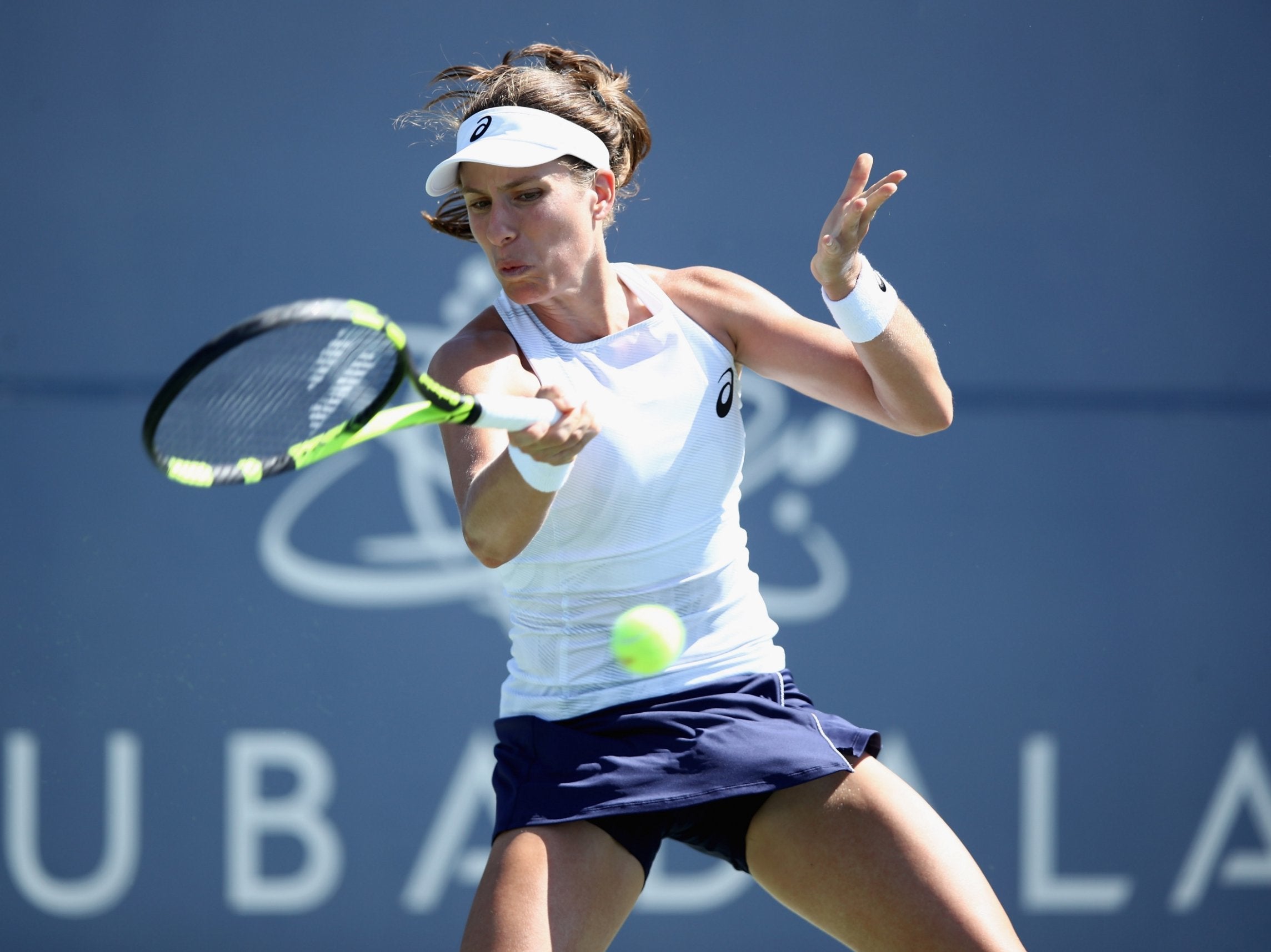 Johanna Konta beat Sofia Kenin to reach the quarter-finals of the Silicon Valley Classic