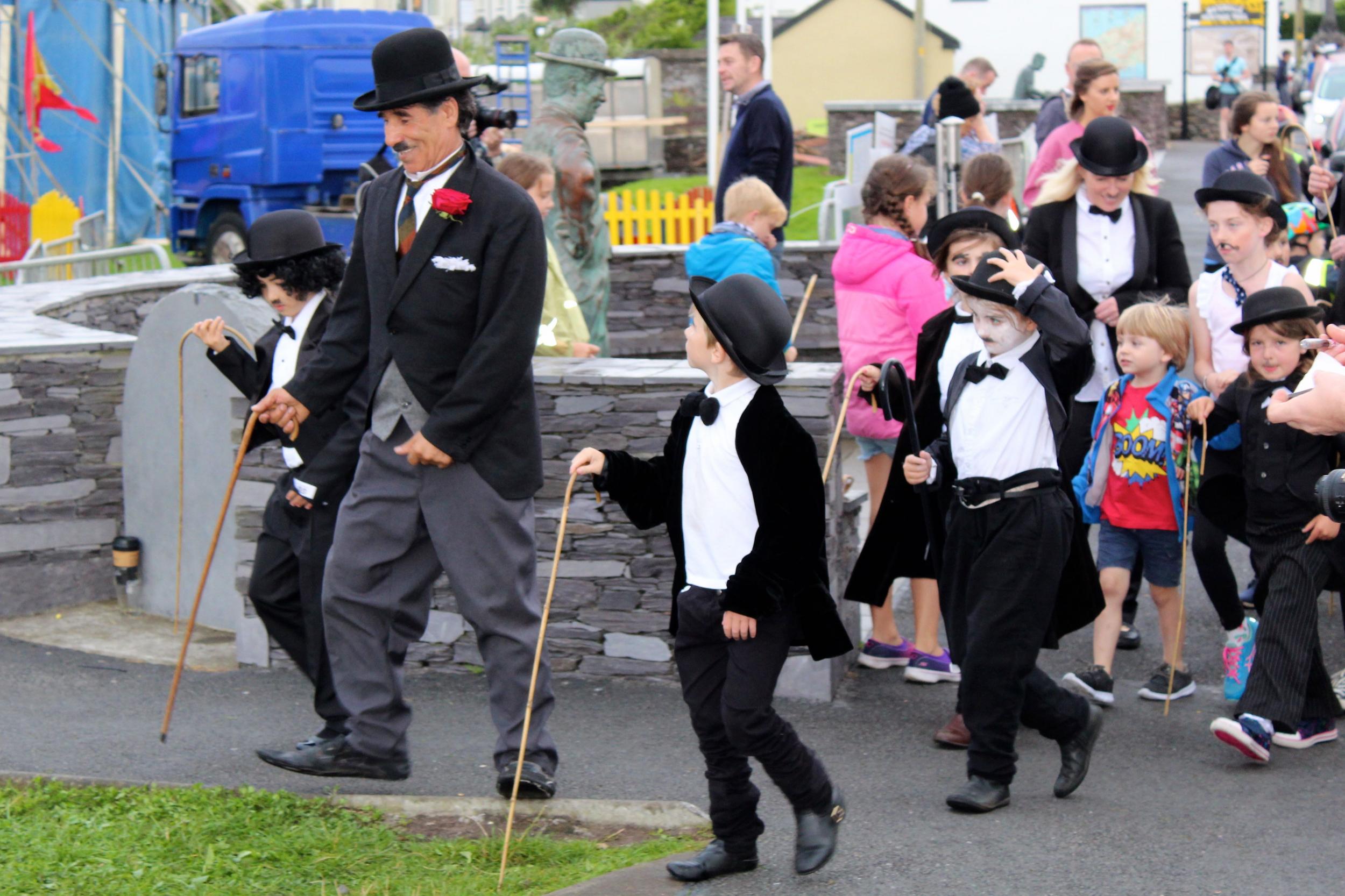 Visitors from all over Europe come to Waterville to celebrate The Little Tramp's legacy