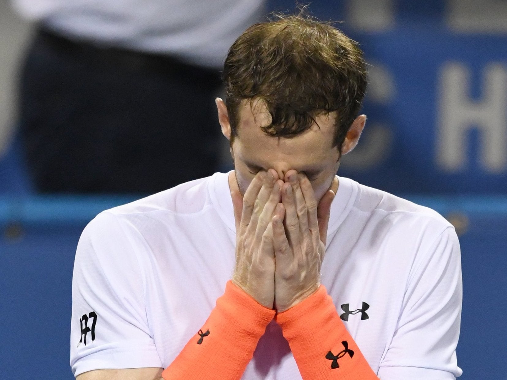 Andy Murray broke down into tears after defeating Marius Copil