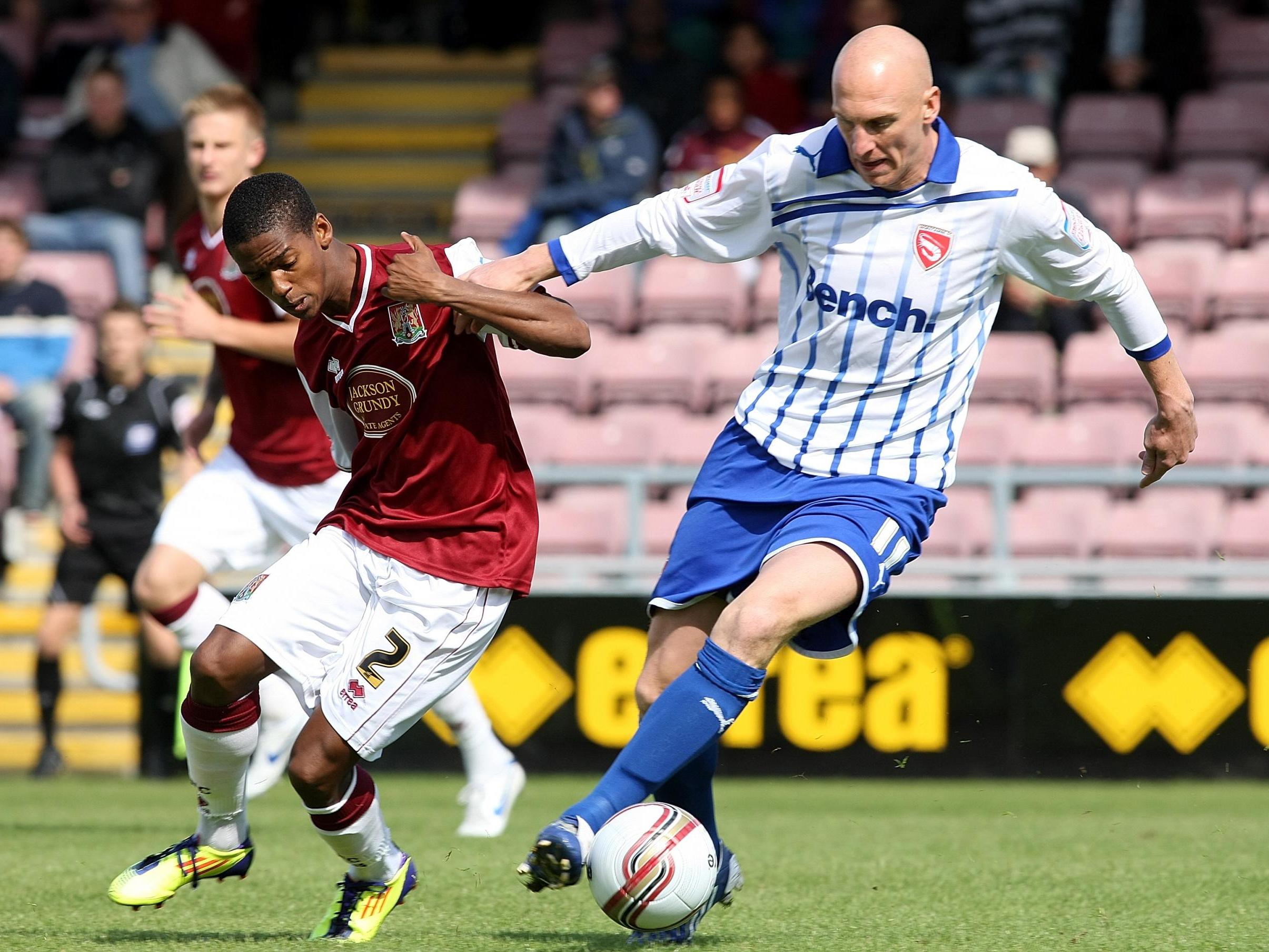 Ellison in action against Northampton Town