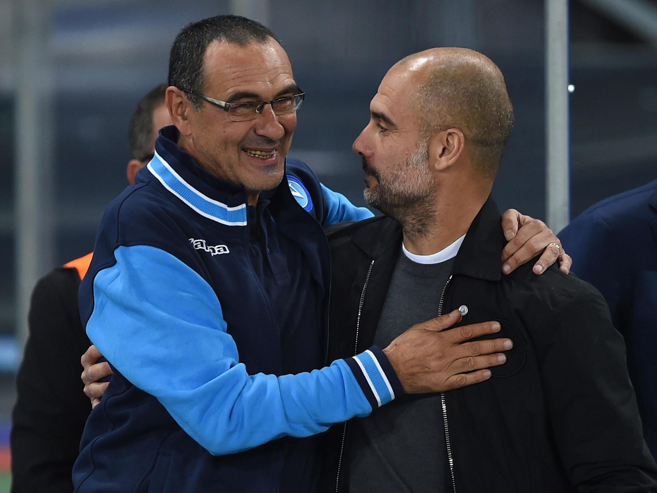 Sarri said Guardiola had helped to convince him of the move to Chelsea