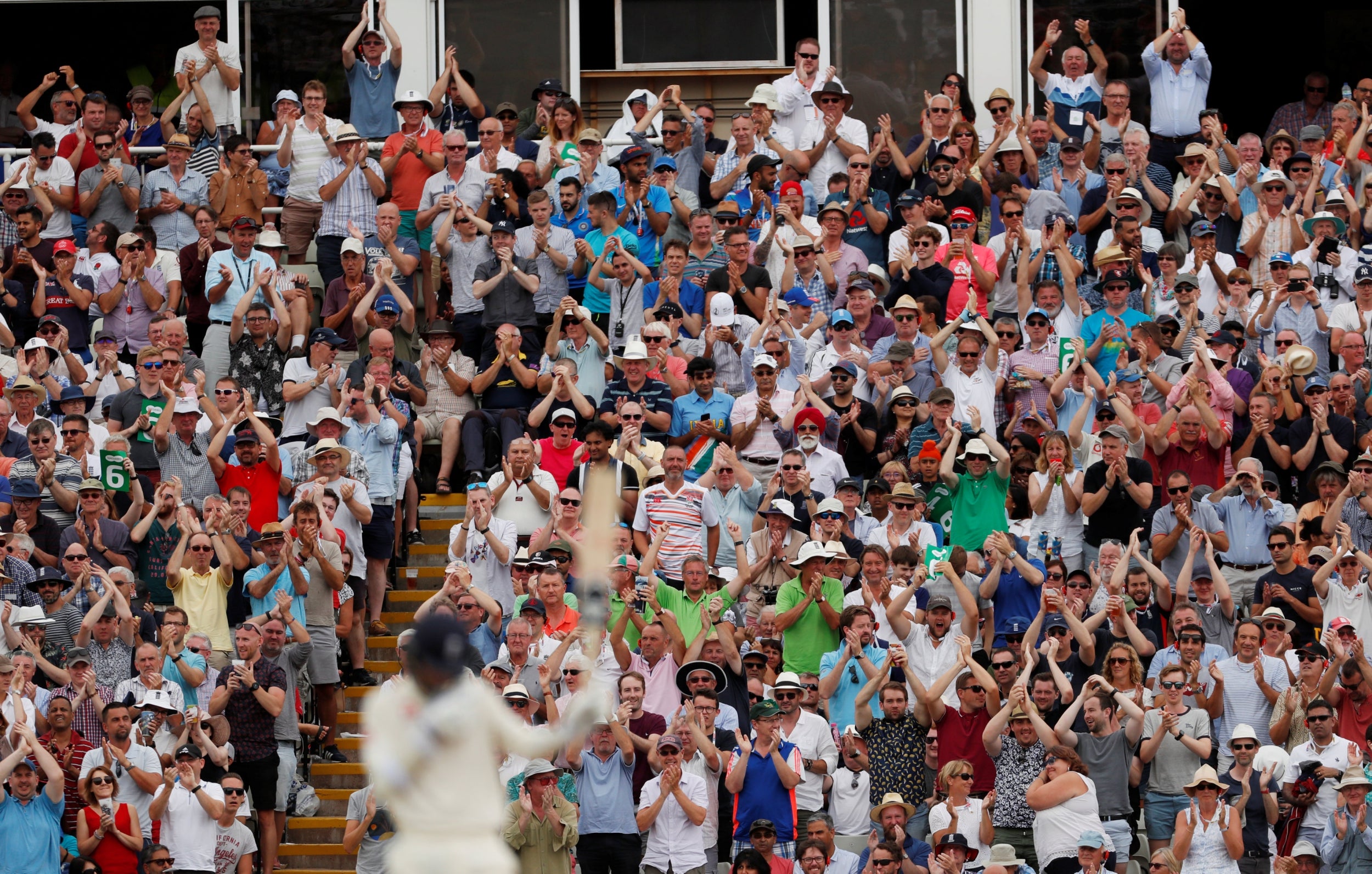 Sam Curran celebrates his half-century