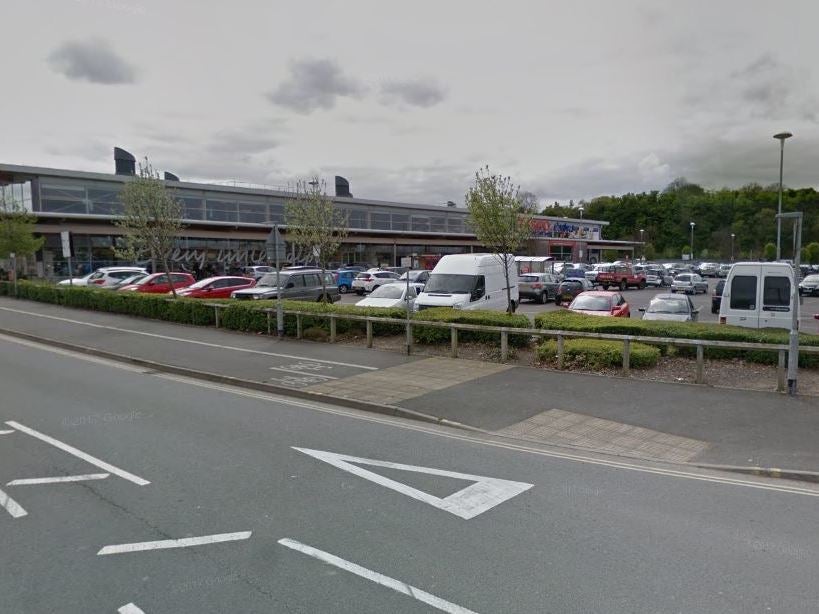 The victim was stabbed in the Tesco car park