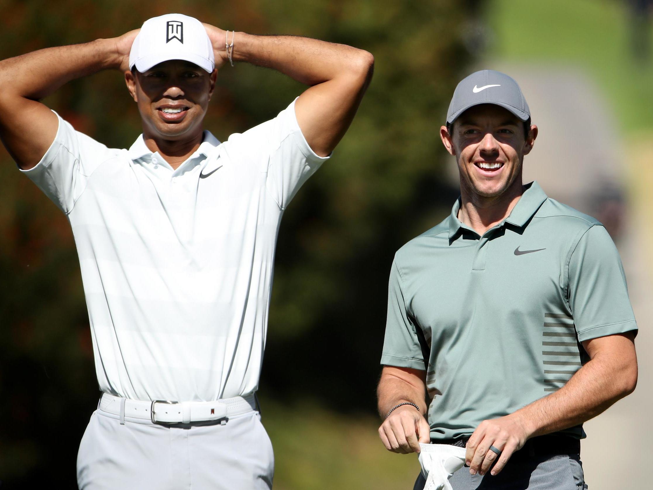 Tiger Woods and Rory McIlroy are in a group with holder Justin Thomas