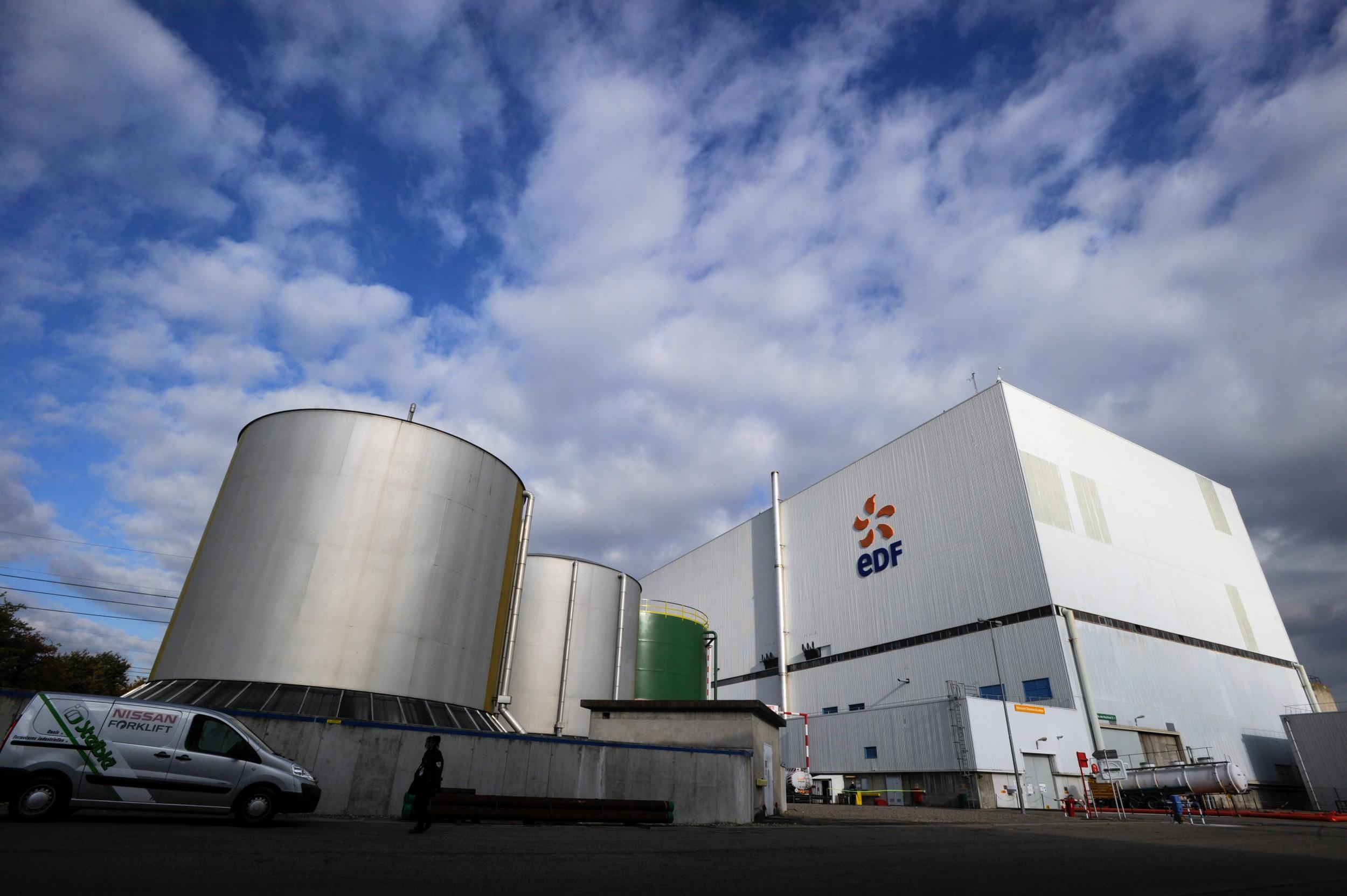 The Fessenheim nuclear powerplant is pictured during a nuclear accident simulation on November 14, 2013