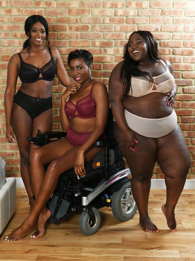 Jennifer Okolo, Clara Holmes and Chanel Ambrose have all shared their personal body victories (Curvy Kate)