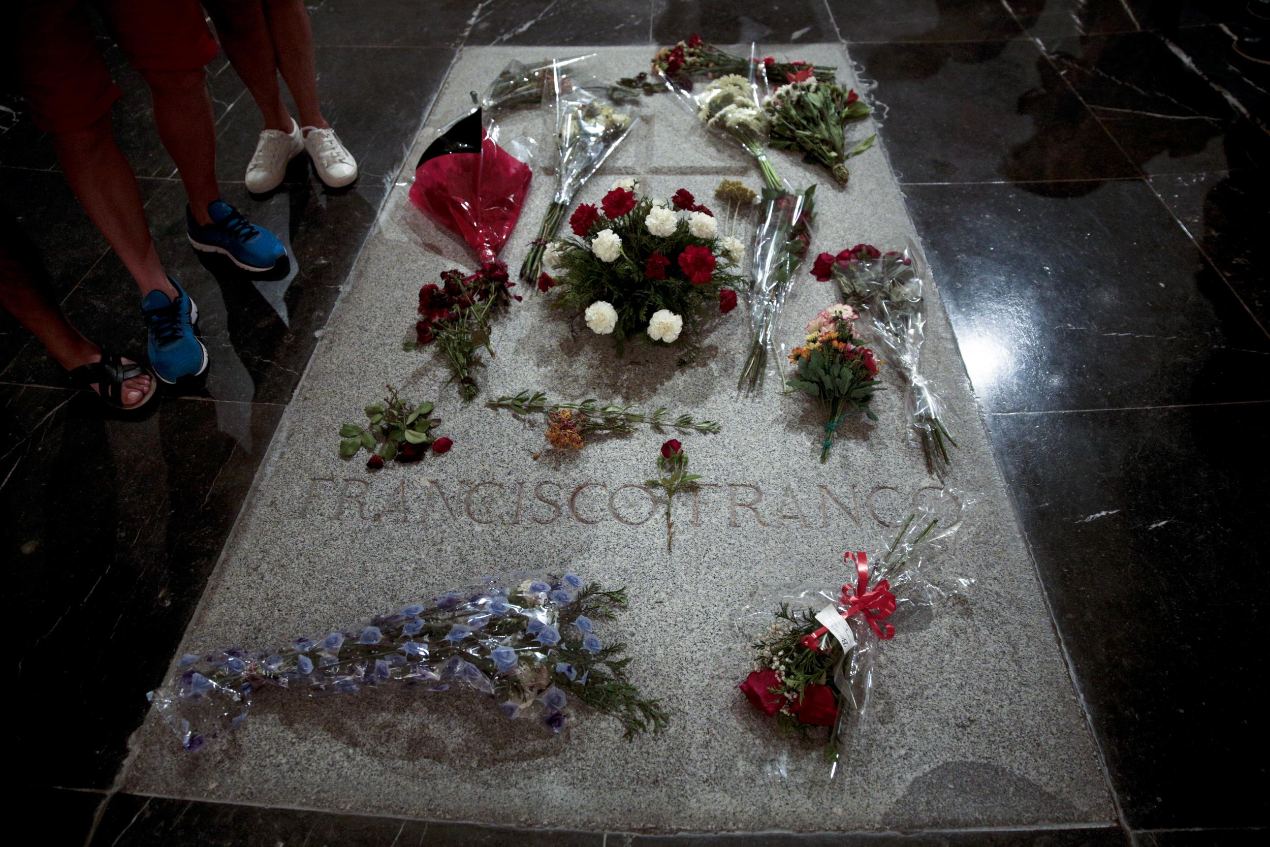 The tomb of the former Spanish dictator at the Valley of the Fallen