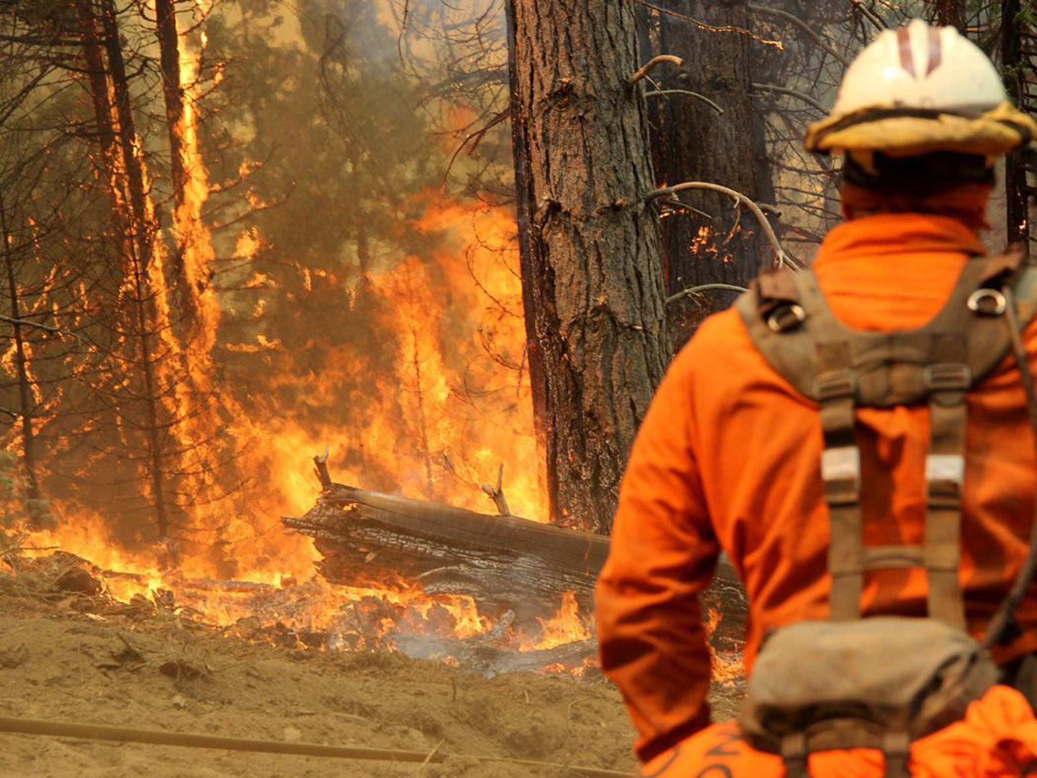 California firefighters are attempting to gain control over multiple wildfires raging across the state