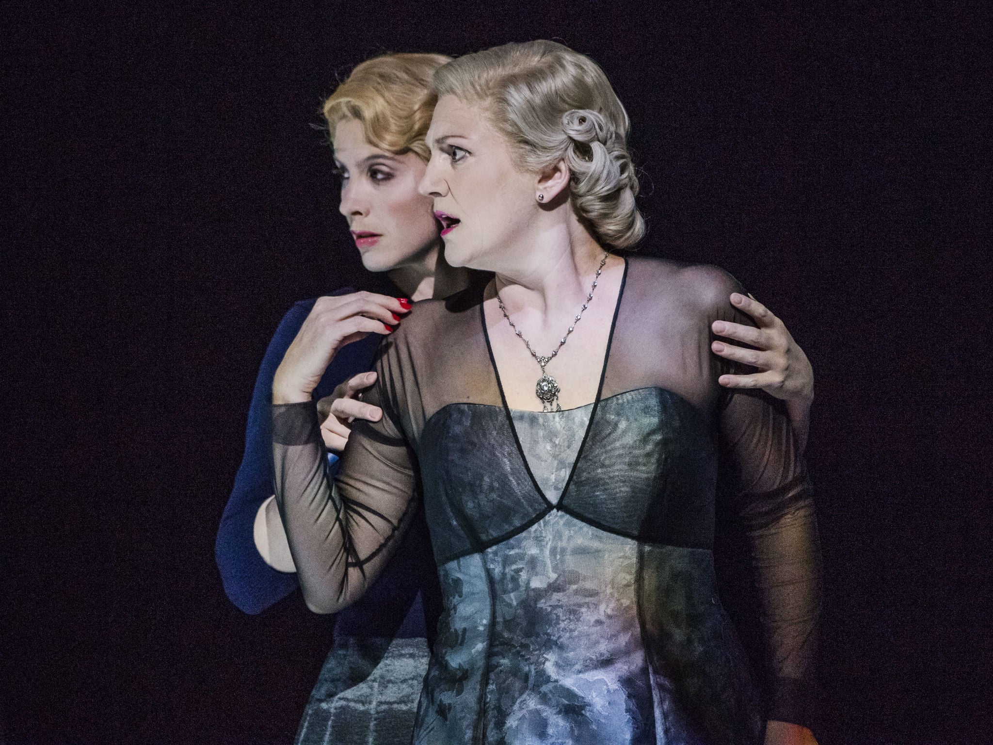 Vulnerability and self-obsession: Erika (Virginie Verrez) and Vanessa (Emma Bell) in Vanessa, Glyndebourne Festival