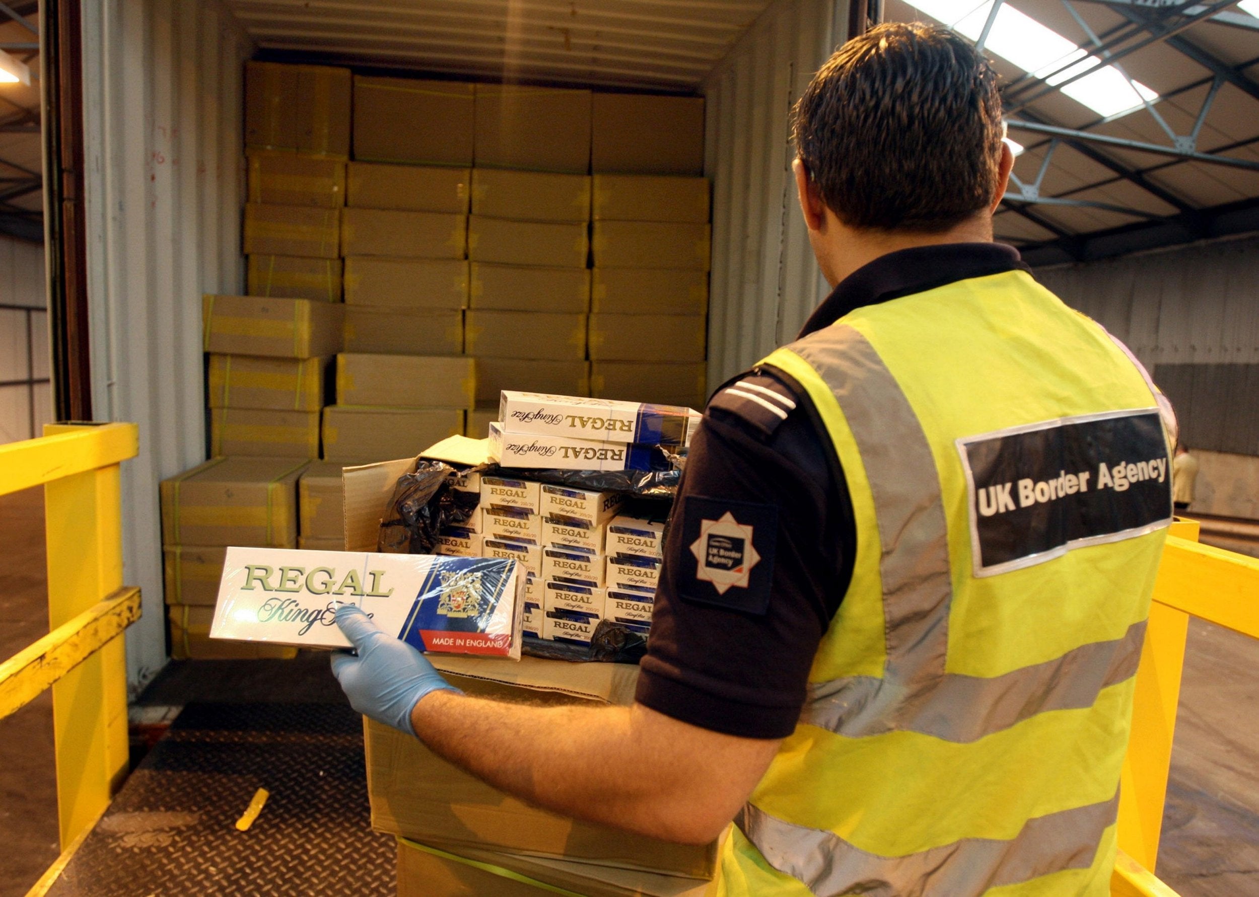 Most commonly, cigarettes are smuggled into the UK by bribing lorry drivers to carry it over the border