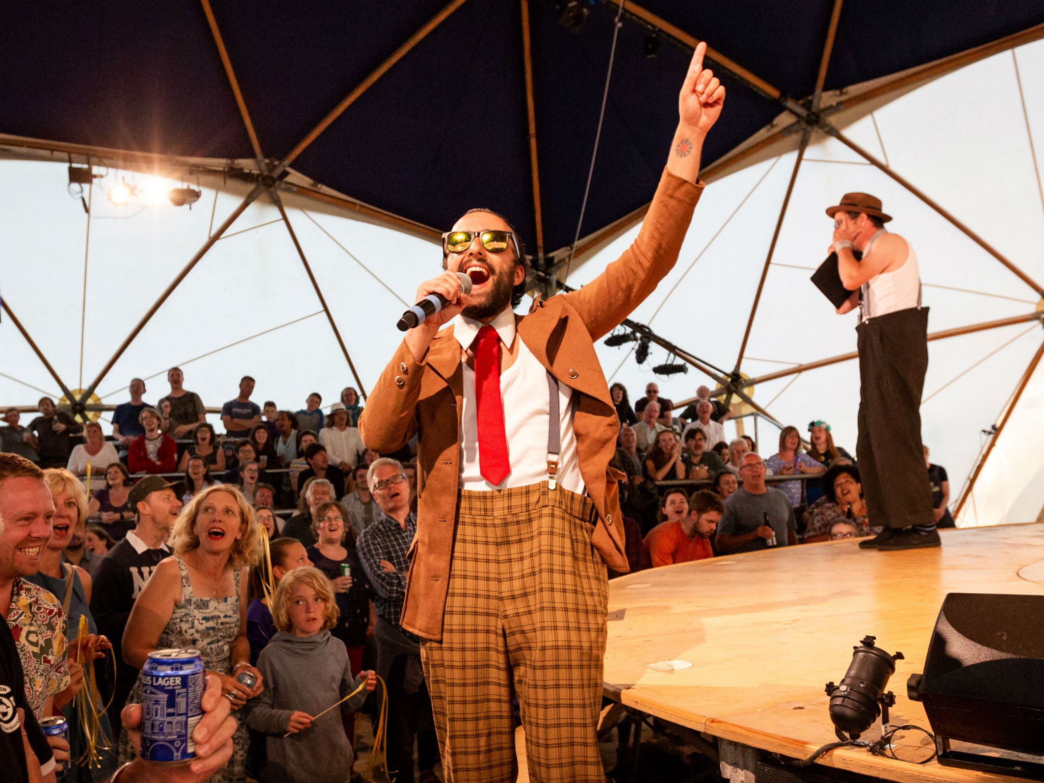 Kneehigh perform 'Ubu Karaoke' at the Asylum in Cornwall