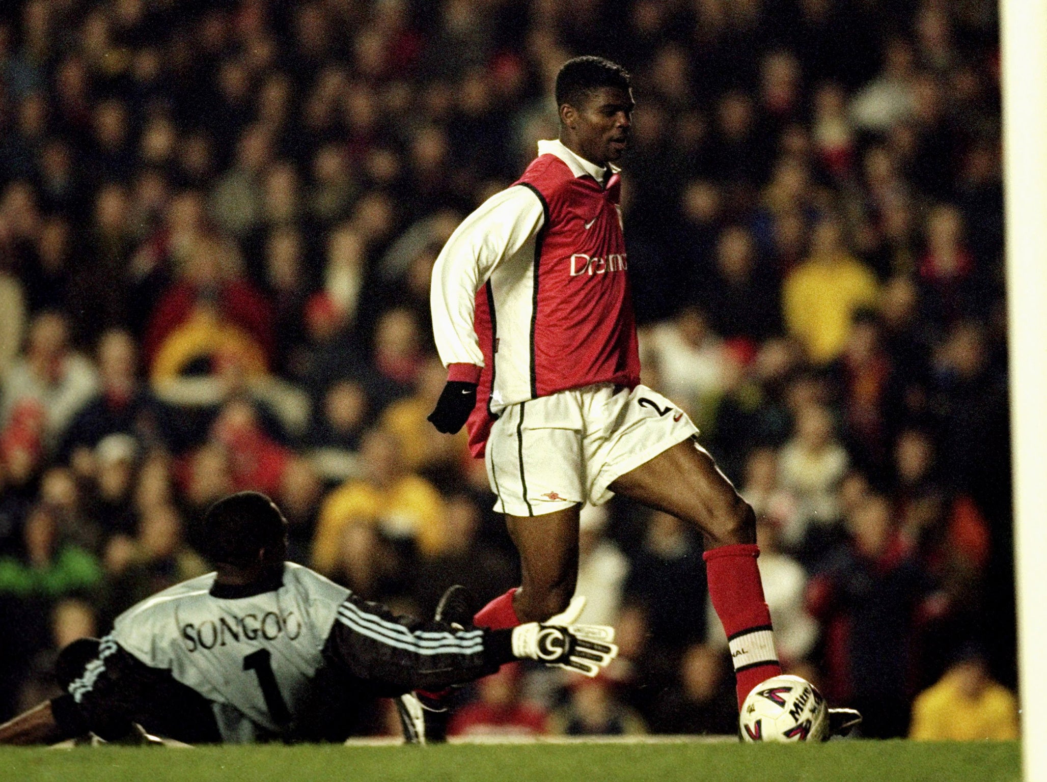 Kanu spent five seasons at Arsenal