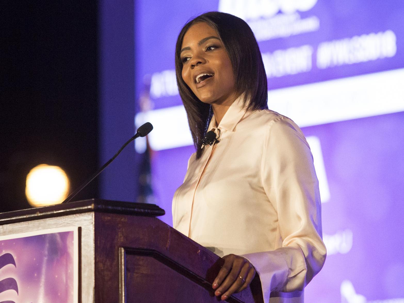 Right-wing pundit Candace Owens has drawn support from Kanye West