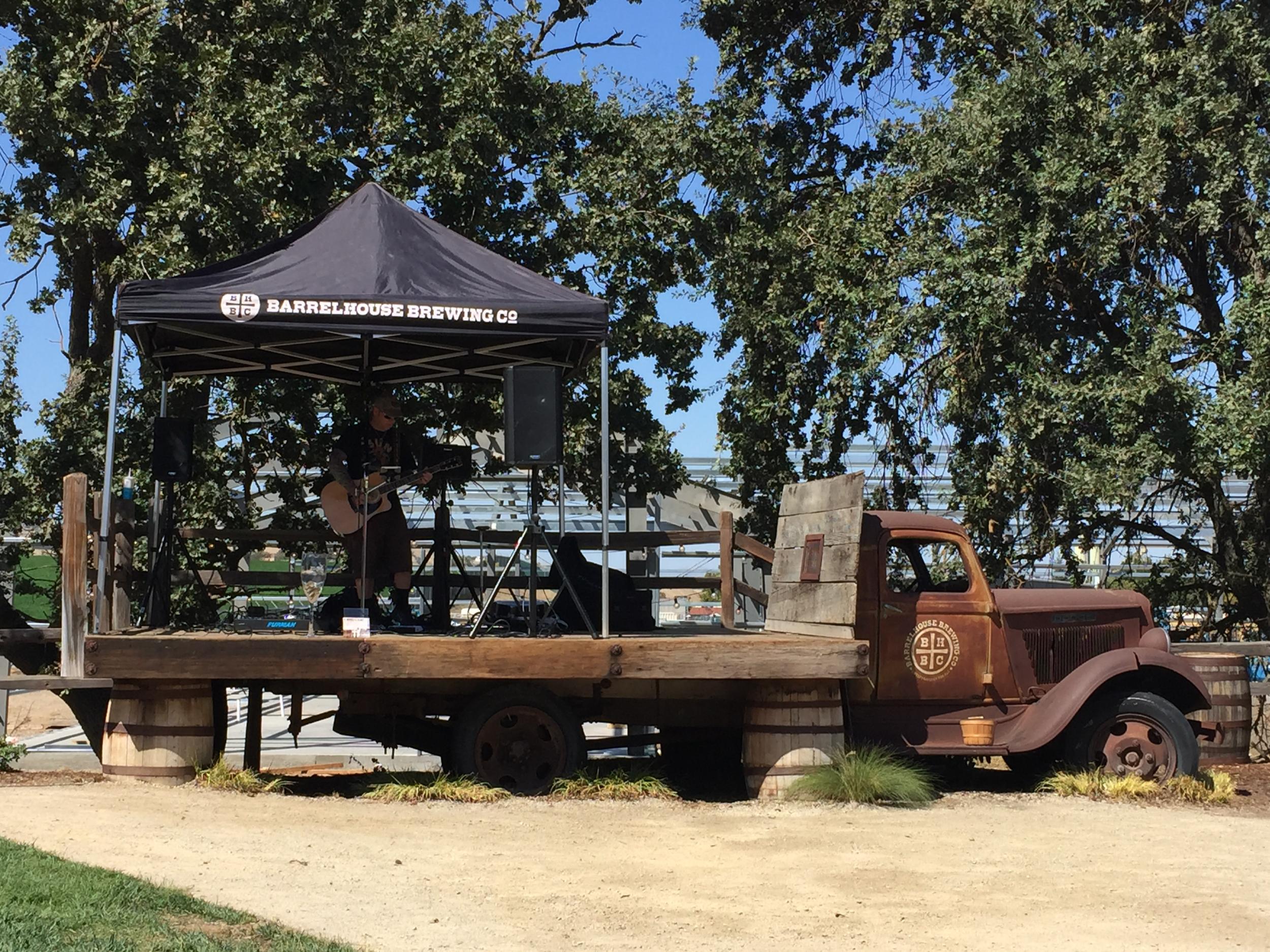 BarrelHouse often hosts live music on a truck turned stage