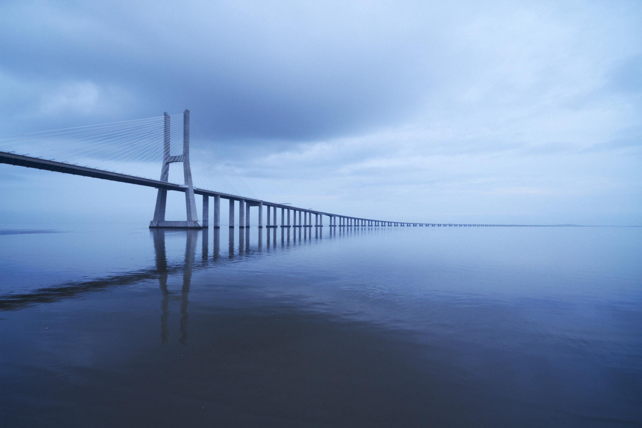 Vasco da Gama Bridge connects northern and southern Portugal