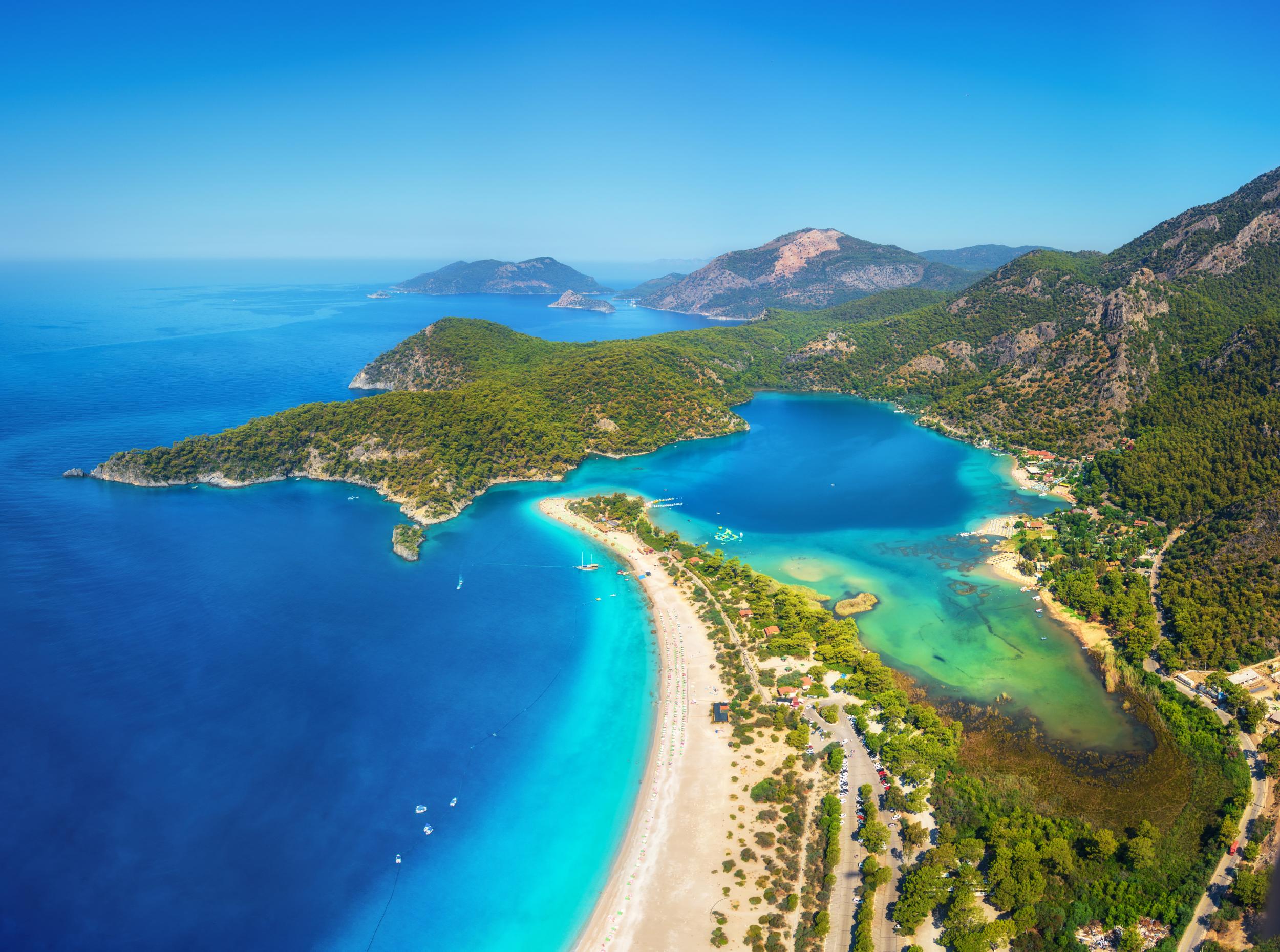 The blue lagoon in Oludeniz, Turkey