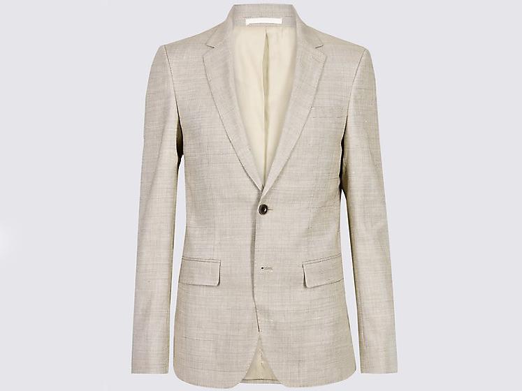 Linen Miracle Slim Fit Textured Jacket, £99, Marks & Spencer