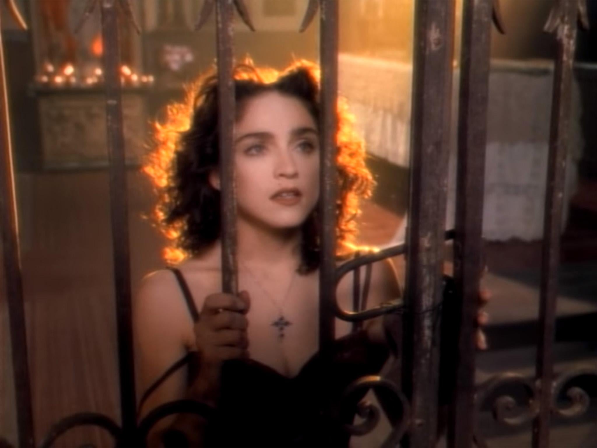 Madonna in the music video for ‘Like a Prayer’