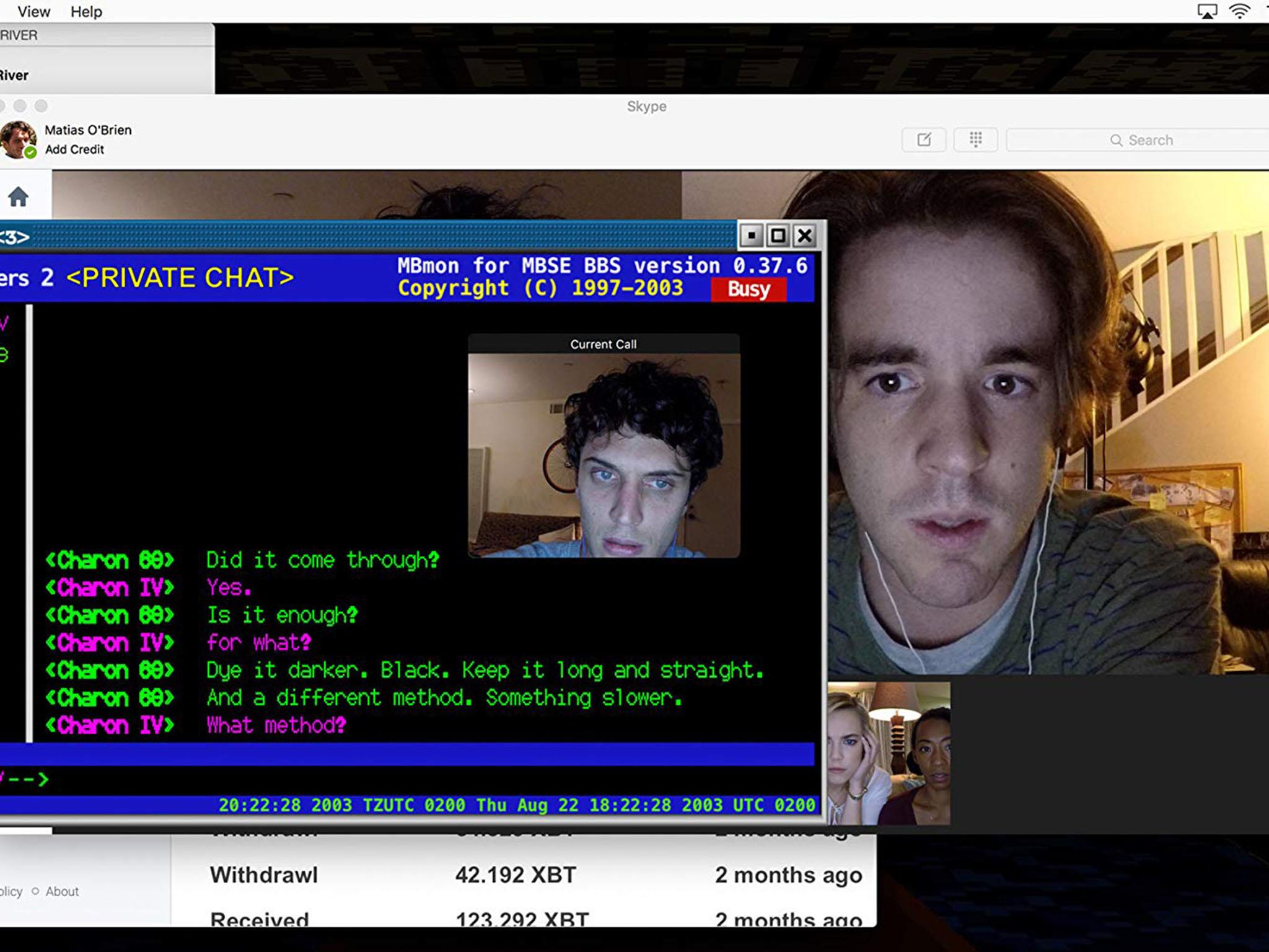 Colin Woodell (left) and Connor Del Rio in ‘Unfriended: Dark Web’ (Courtesy of BH Tilt)