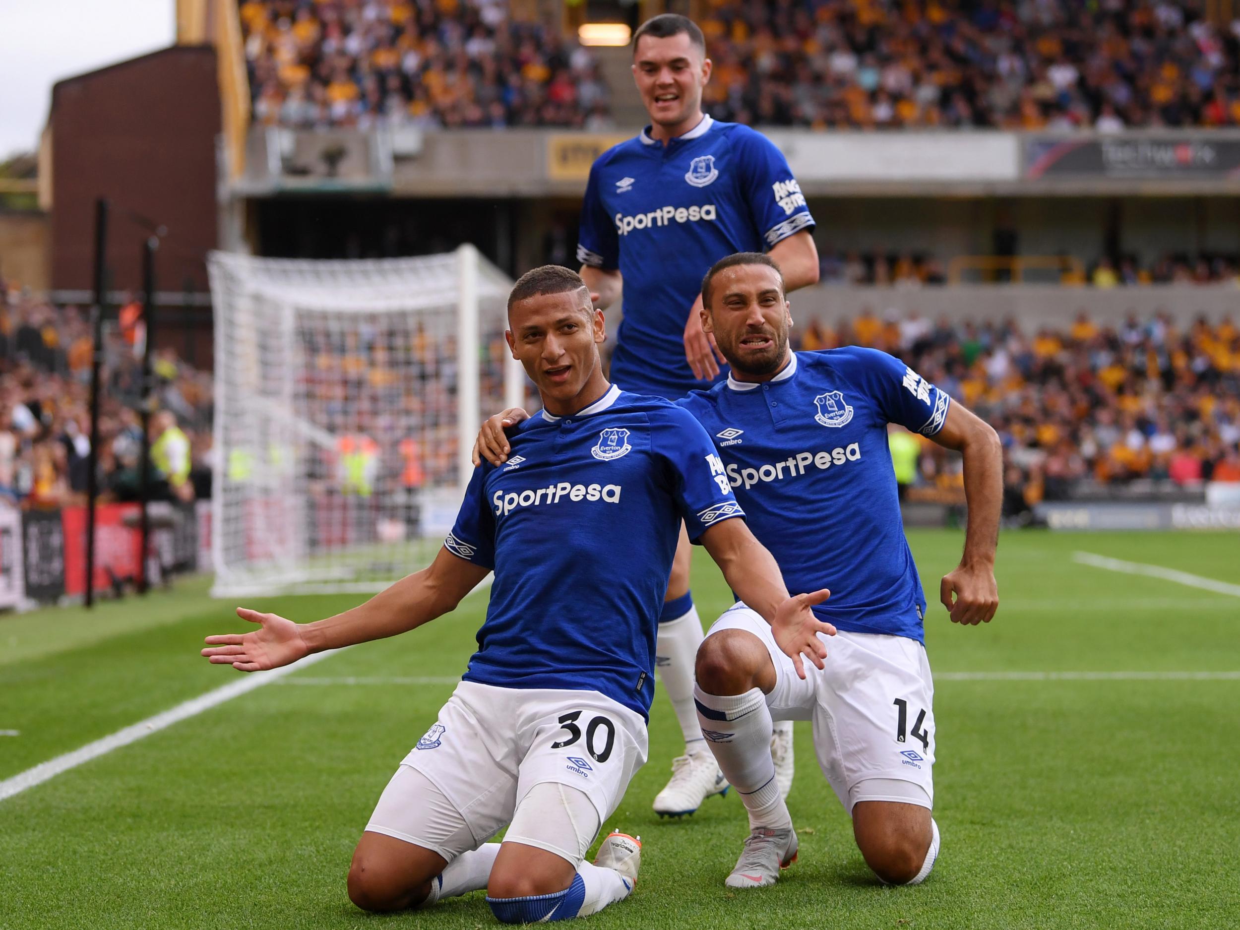 Richarlison snatched a brace for Everton on Saturday