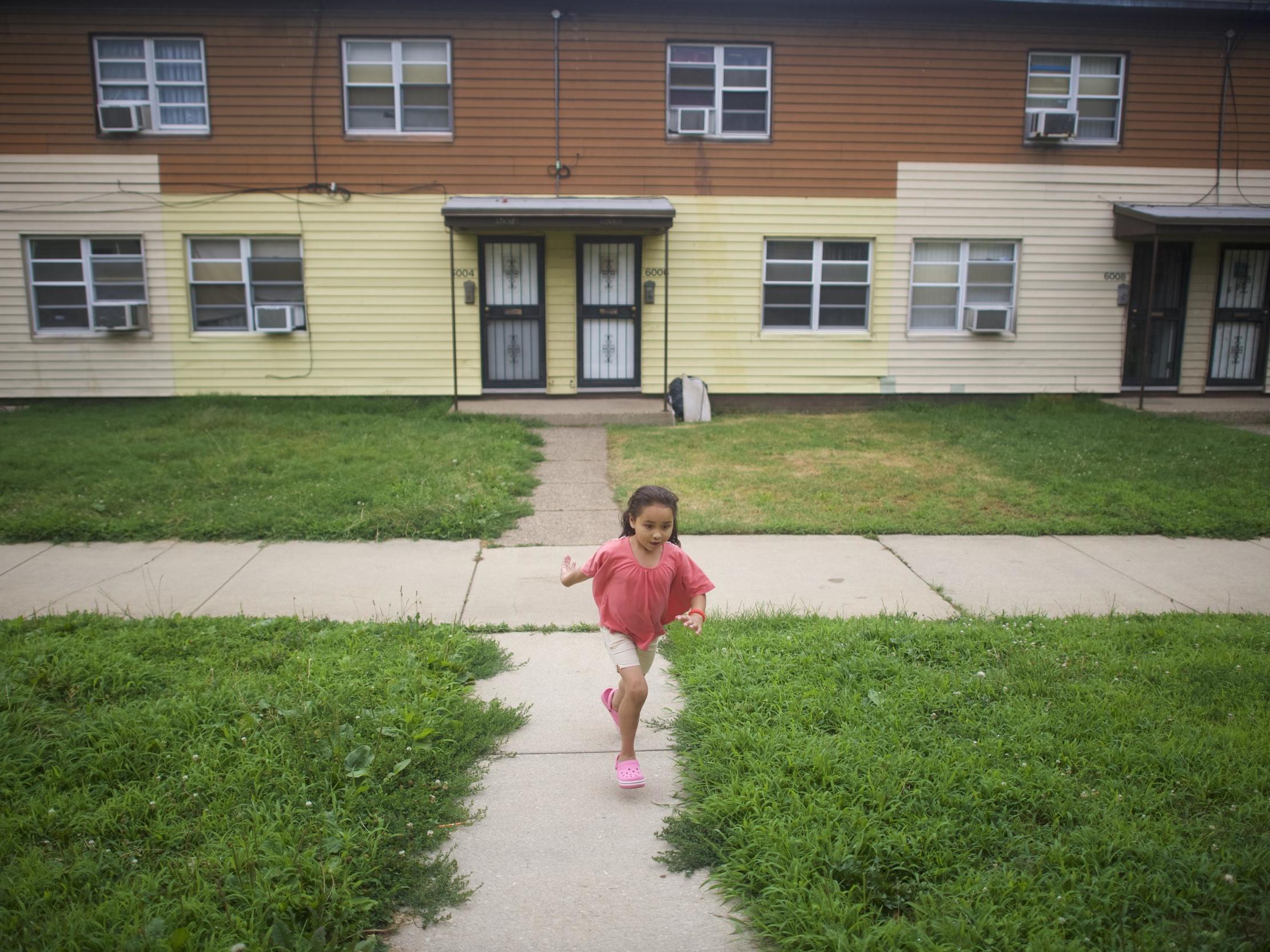 Viktoria Guzman, who is chronically ill, and her mother, Miriam Huertas, fled Puerto Rico after the natural disaster hit and spent six weeks living in the girl's hospital room