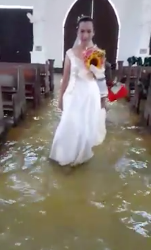 Monsoons caused the church to flood (Facebook)