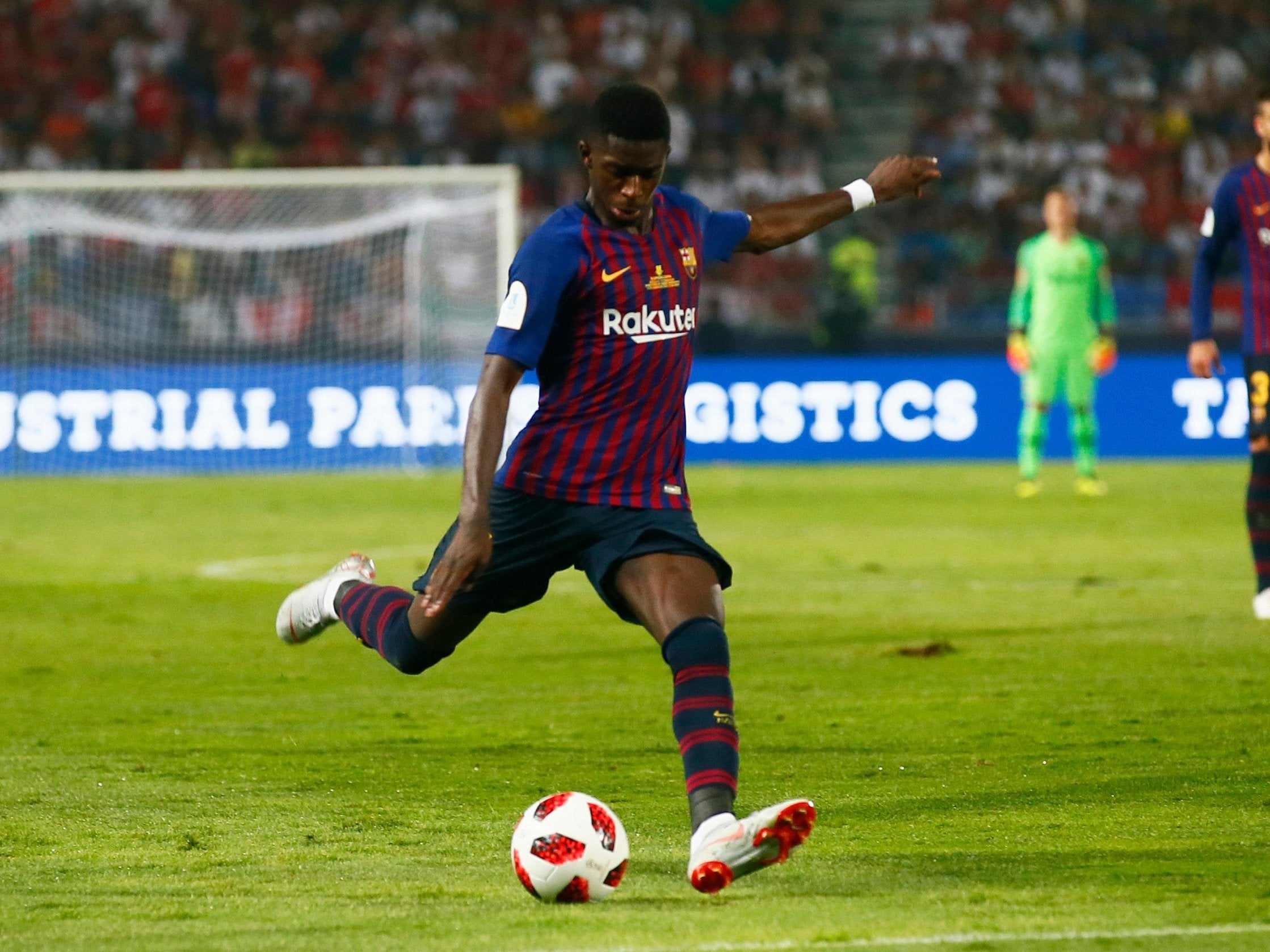 Dembele scored a rocket to put Barcelona into the lead