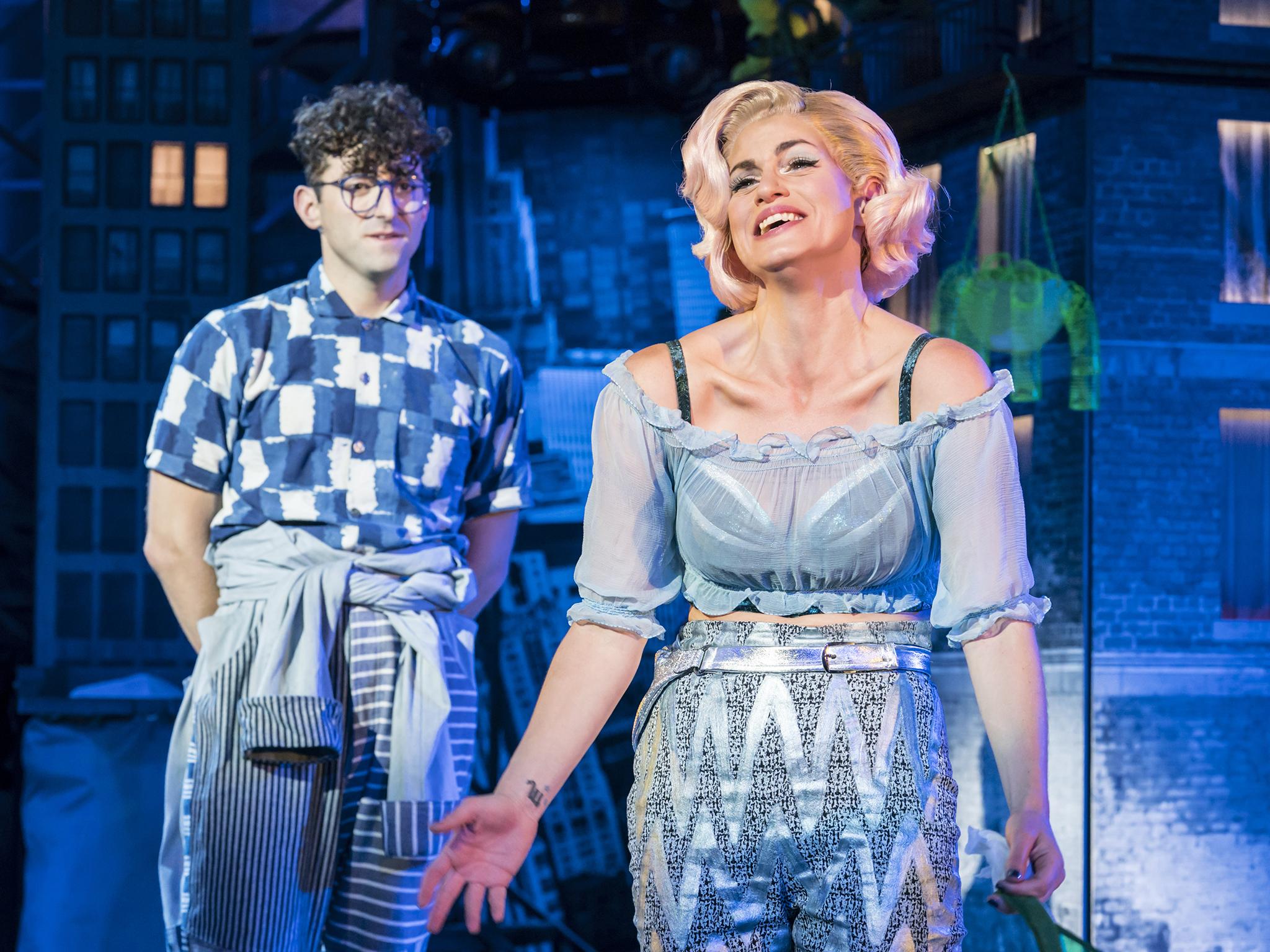 Jemima Rooper and Marc Antolin as Audrey and Seymour in ‘Little Shop of Horrors’ (Johan Persson)