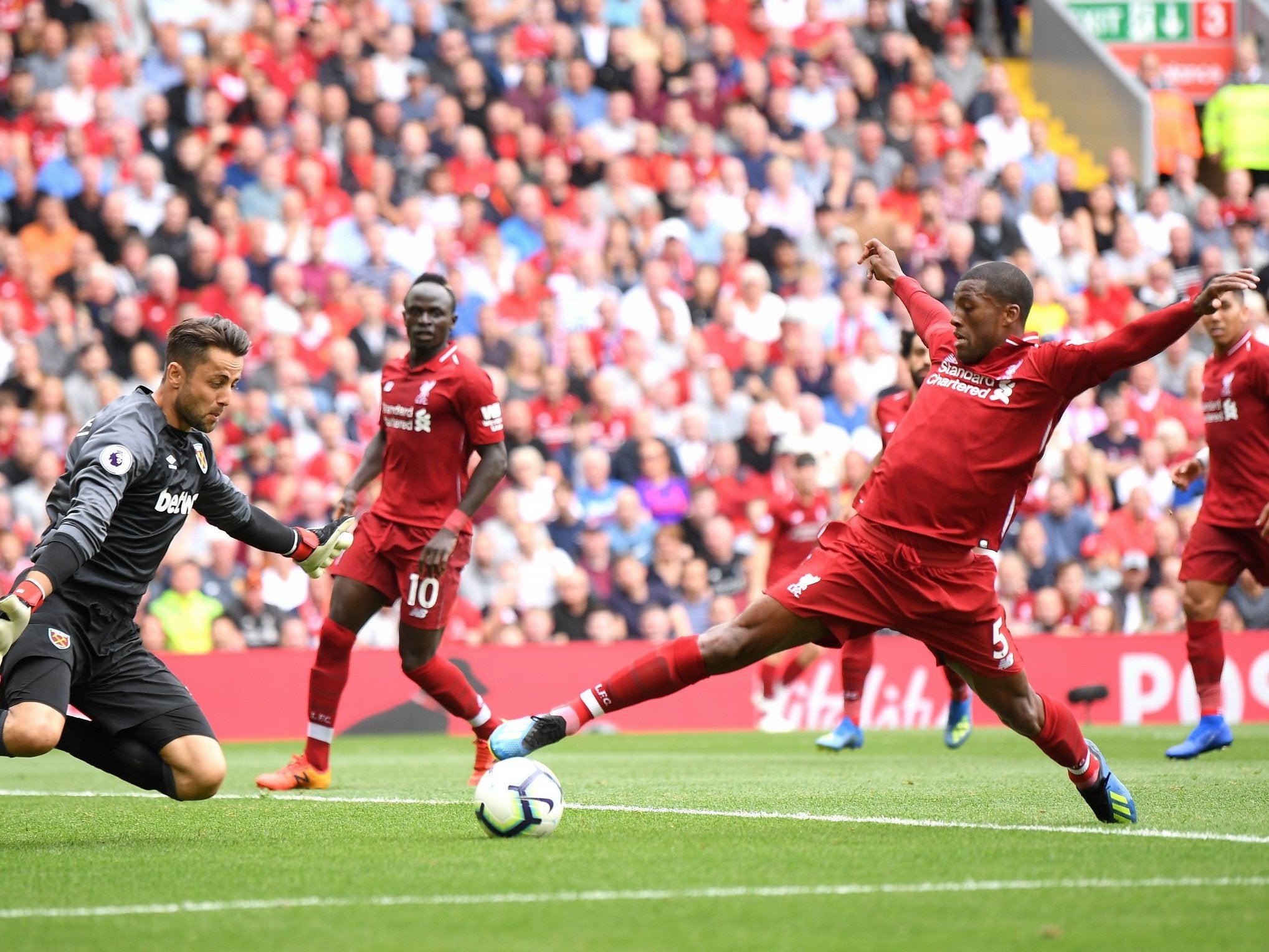 Klopp made a point of congratulating Georginio Wijnaldum