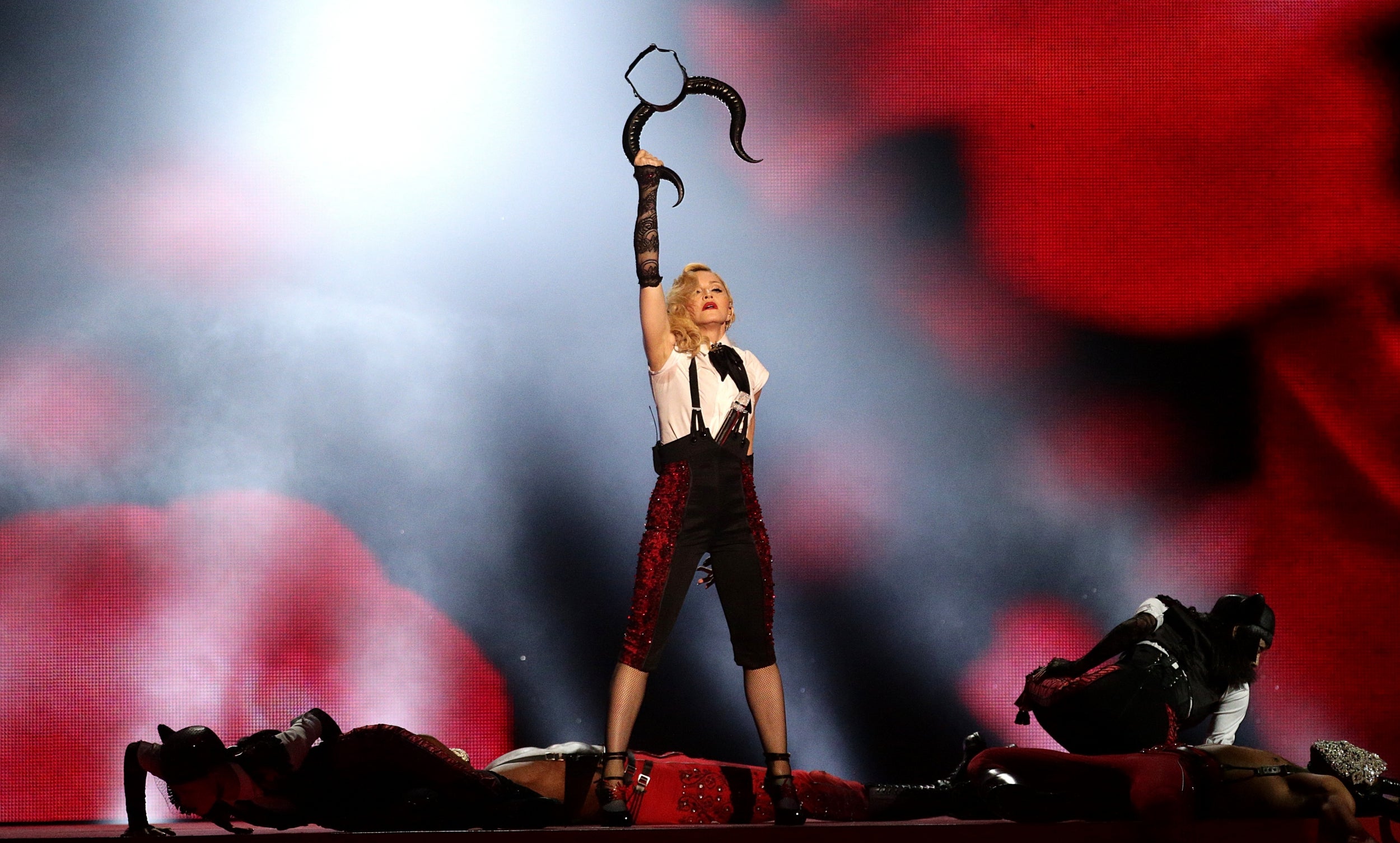 Madonna ends her 2015 BRIT Award performance triumphant