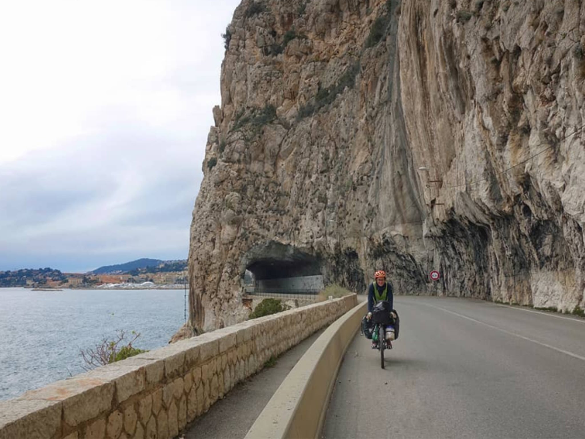 Cycling through the impressive roads and tunnels along the eastern edge of France’s Mediterranean coast. ‘ And yet hidden within these mountains and cliffs are hundreds of the biggest, fanciest, and (in my opinion) ugliest mansions on the planet’