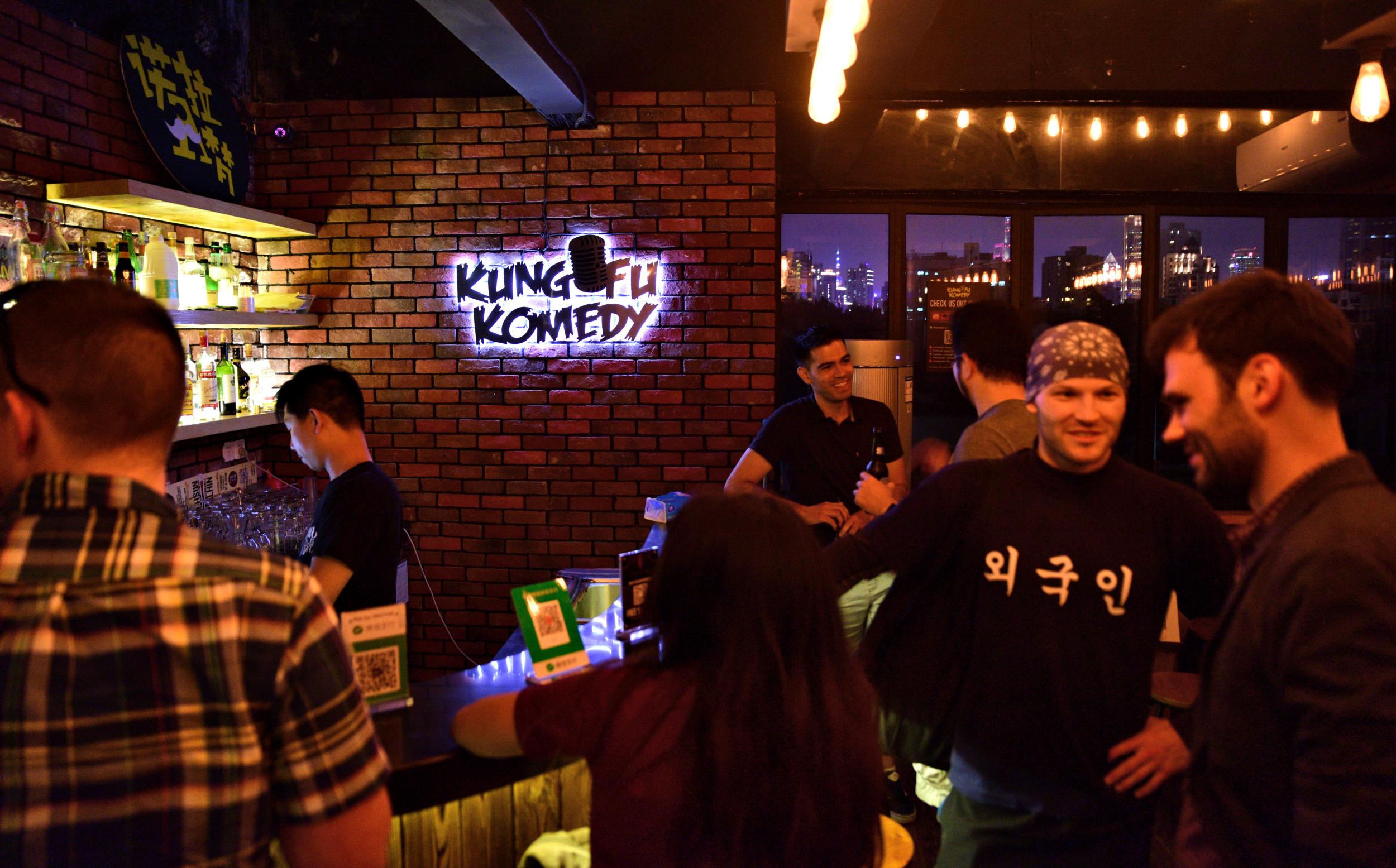 Kung Fu Komedy Club attracts a mix of Chinese and foreign comedy fans