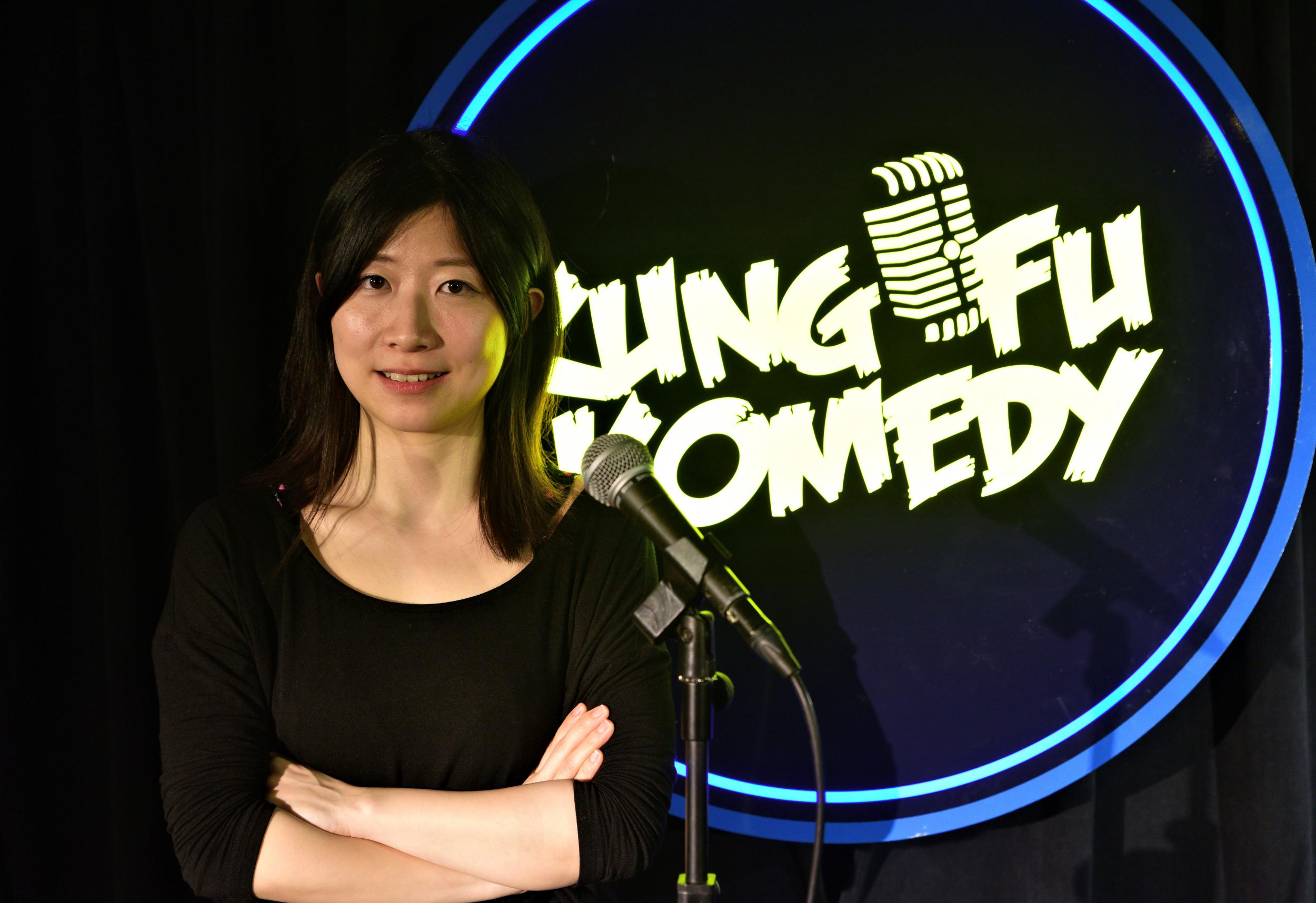 Shanghai comedian Norah Yang performs in both Mandarin and English