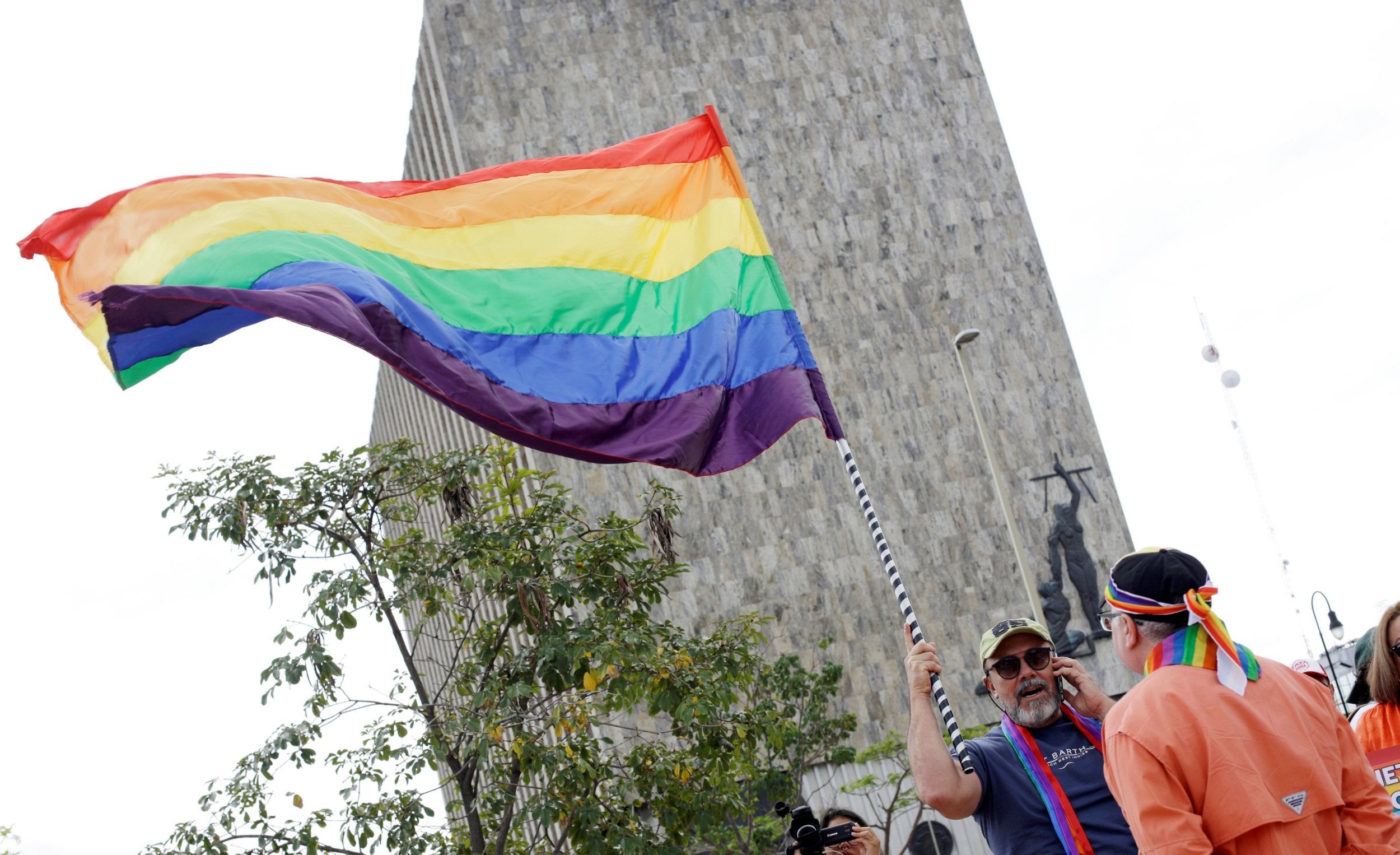 Lonnie Billard, 69, announced his marriage plans on Facebook after North Carolina legalised same-sex marriage, prompting him to be removed as a substitute teacher by a Catholic school in Charlotte