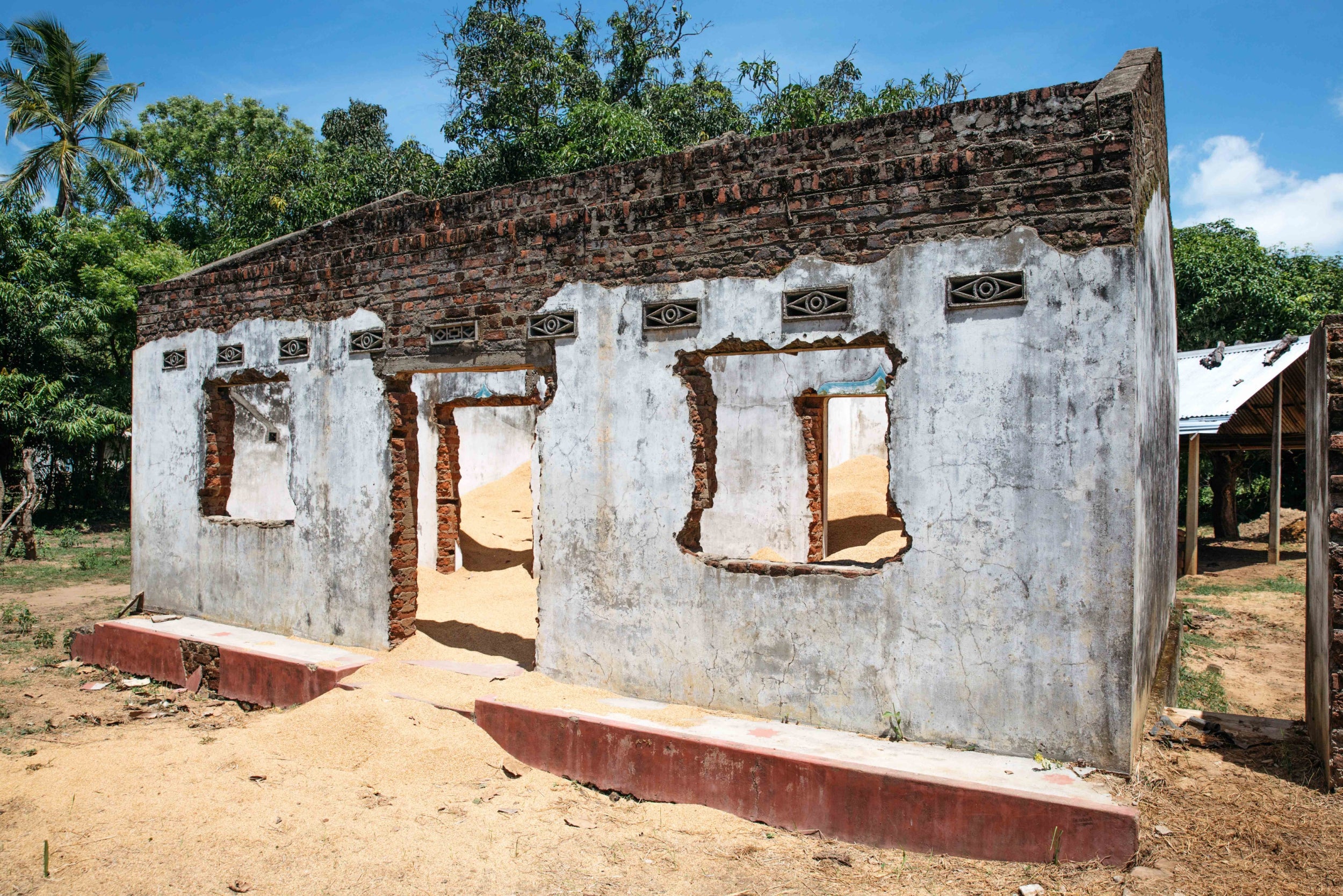 One of many buildings destroyed in Muttur during Sri Lanka’s 26 year civil war