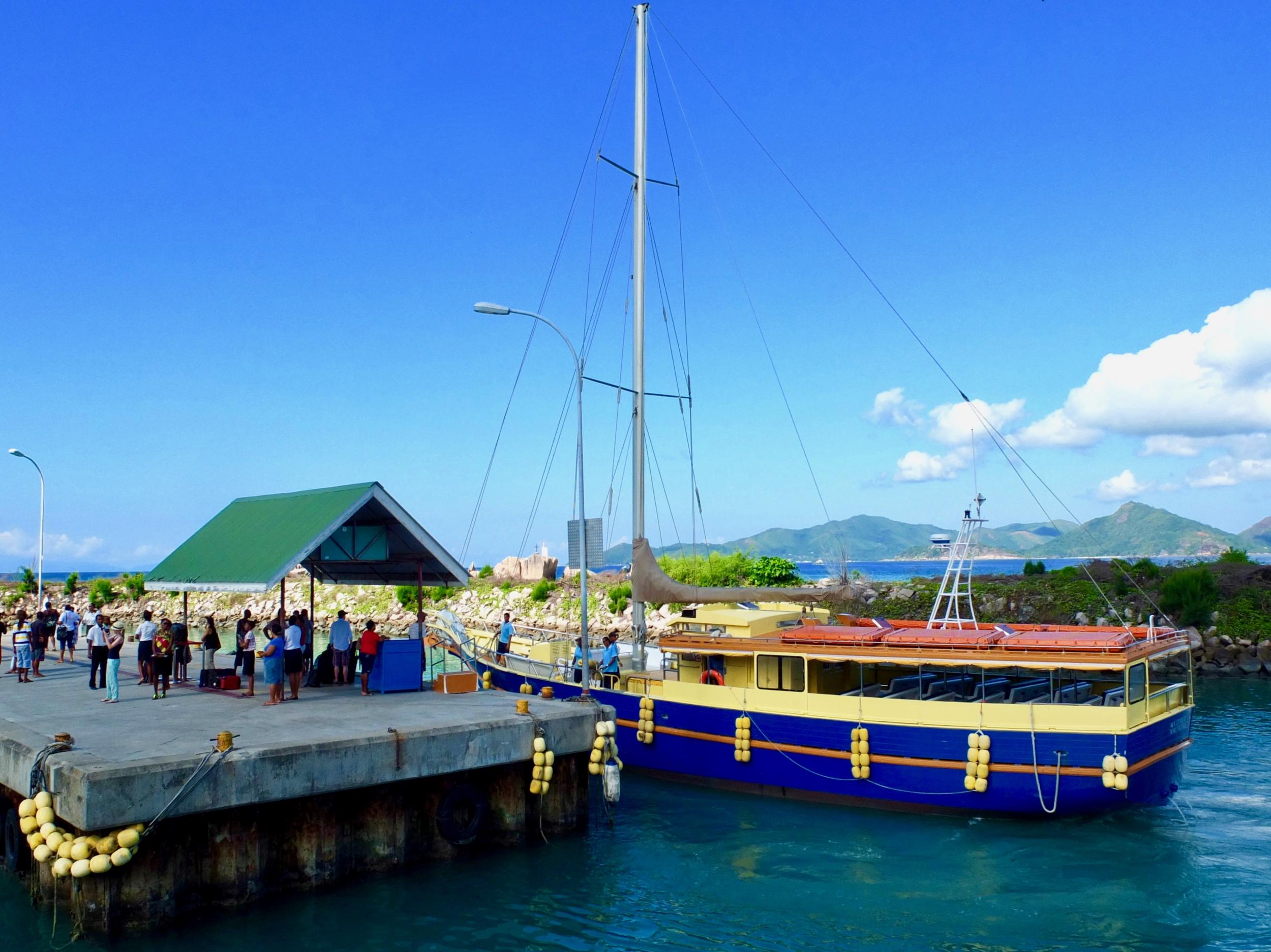 The sleepy jetty at La Digue