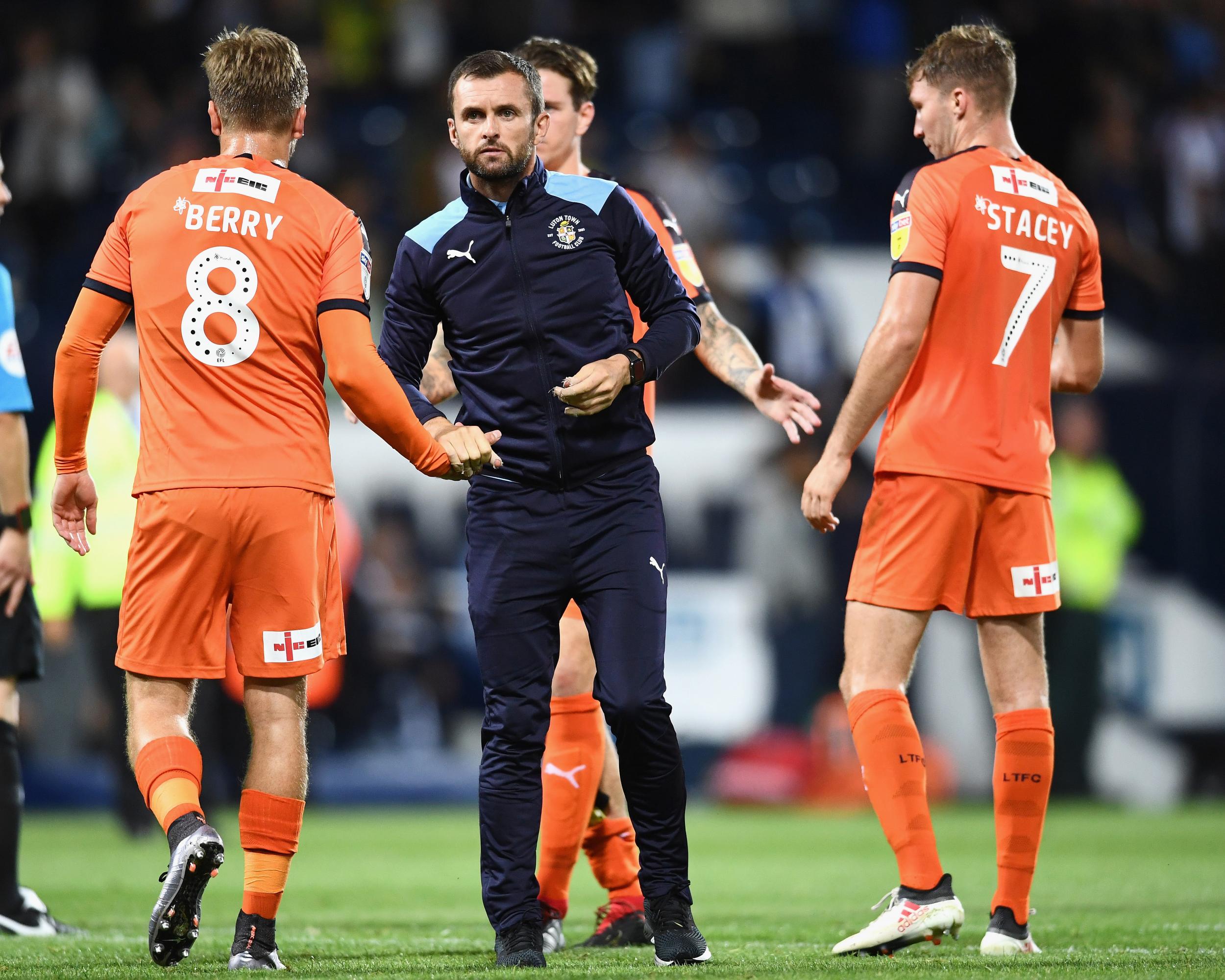 League One Luton were beaten 1-0 by West Brom in the Carabao Cup