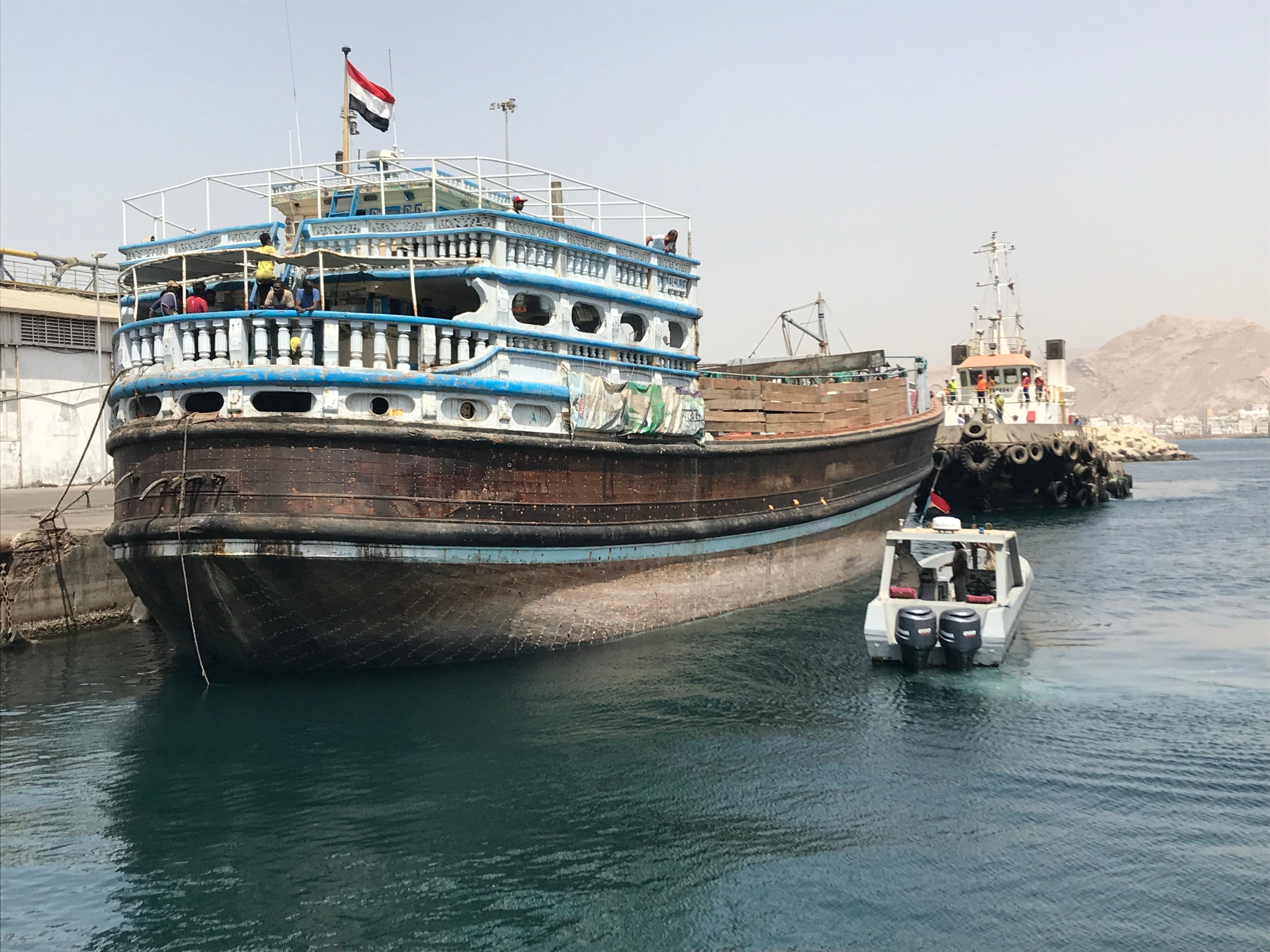 The port is open again for business, with fish being exported