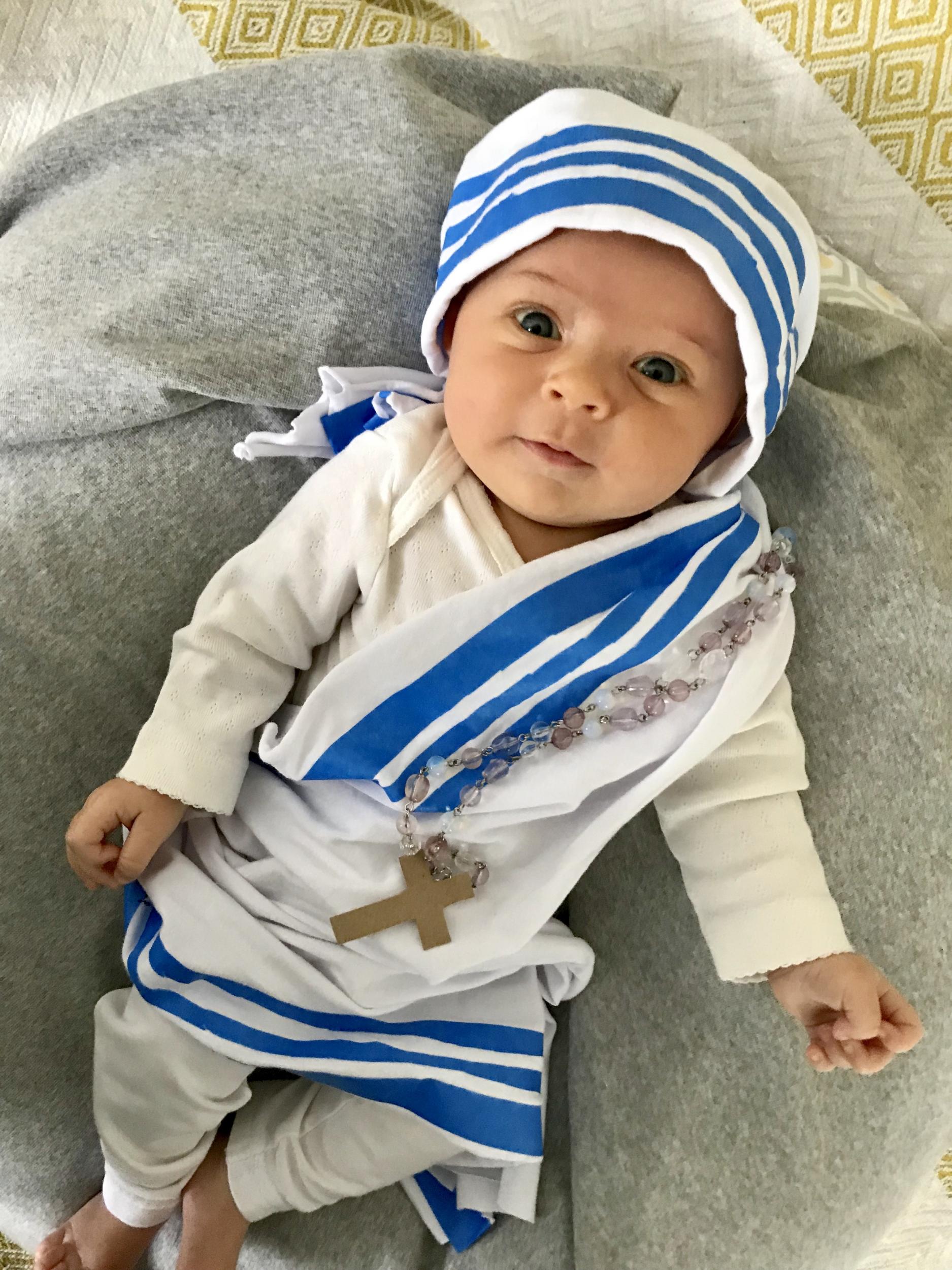 Liberty dressed as Mother Teresa