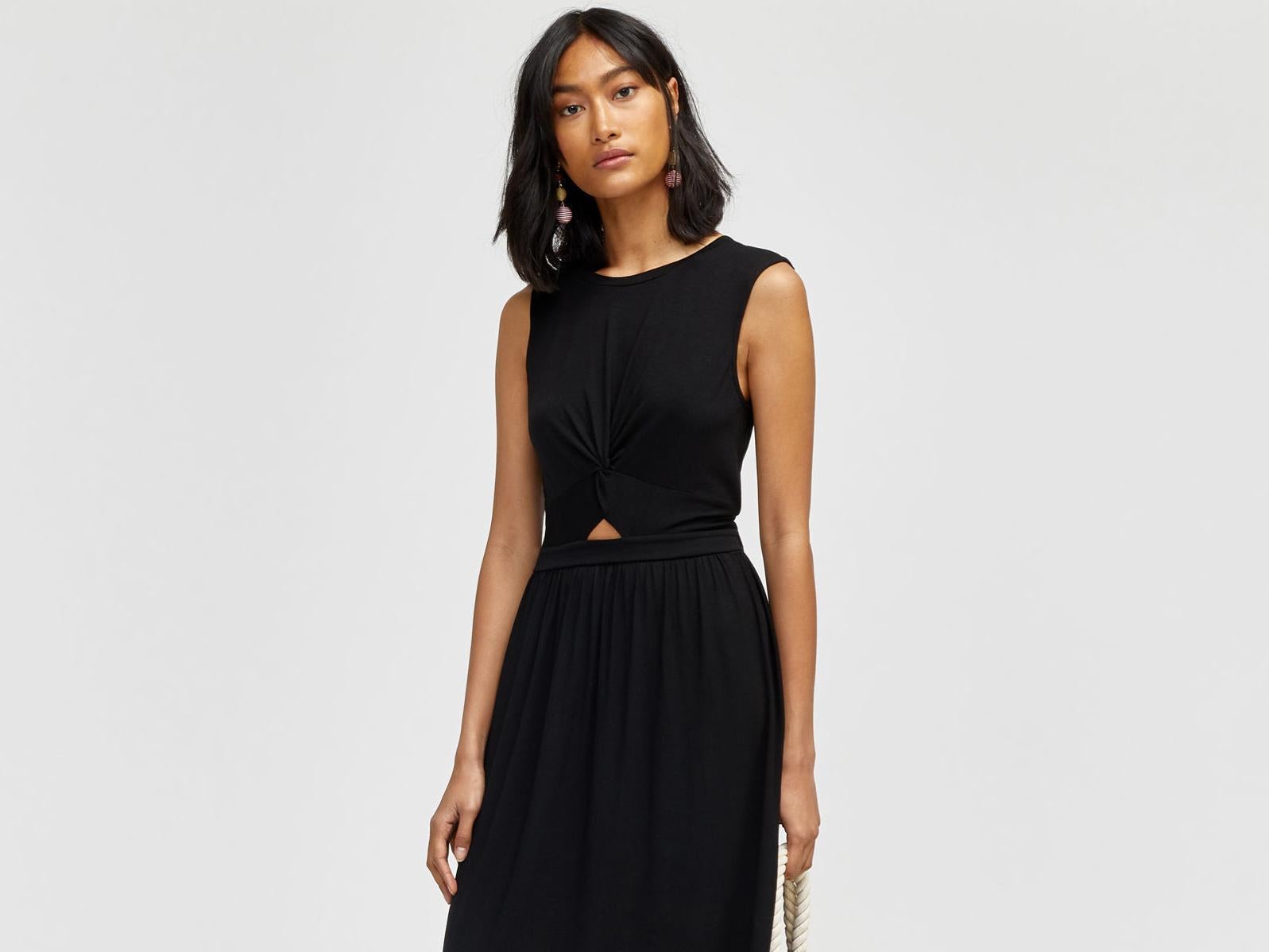 Cut Out Twist Front Midi Dress, £36, Warehouse