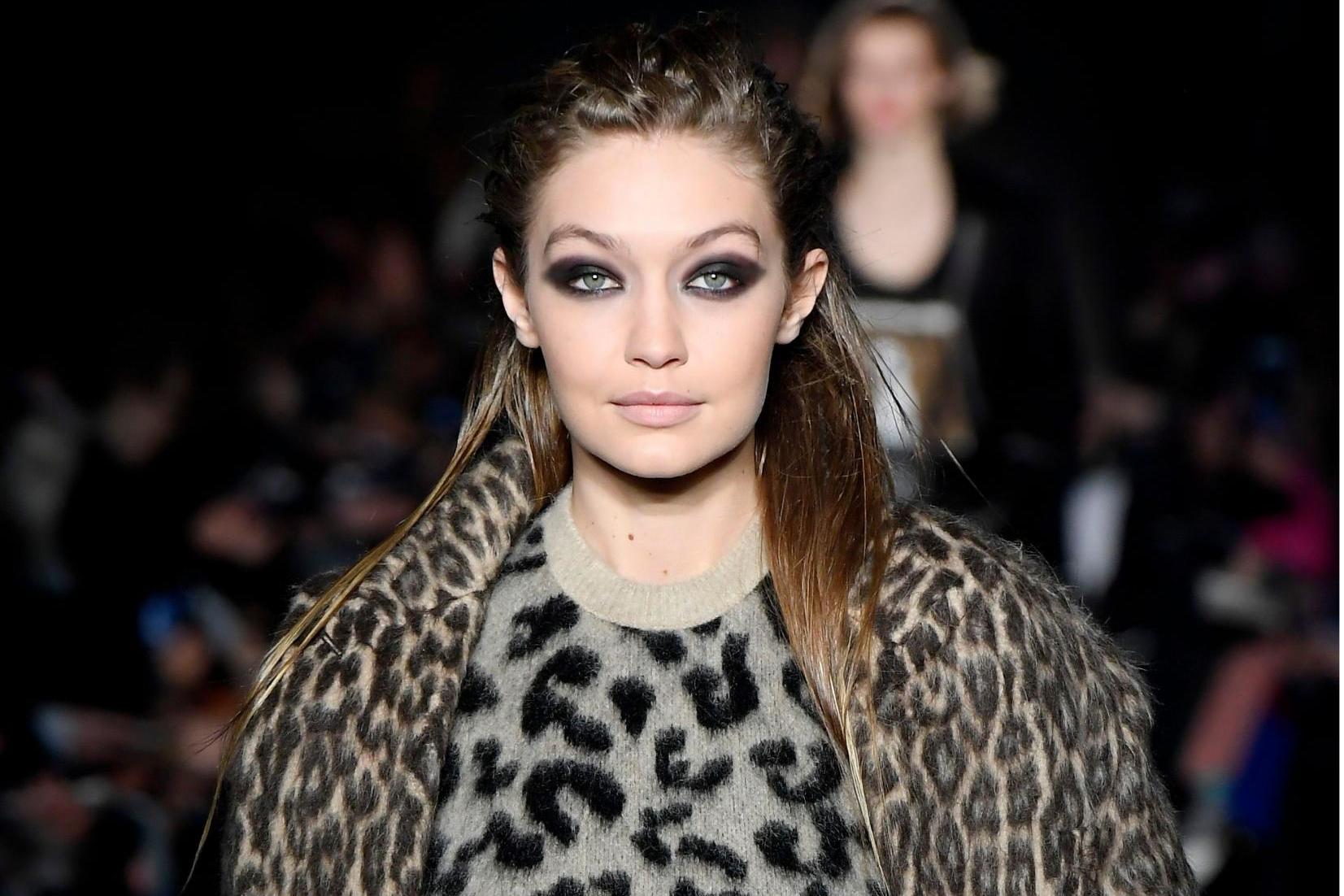 Gigi Hadid rocks this season's trend on the Max Mara AW18 runway in Milan