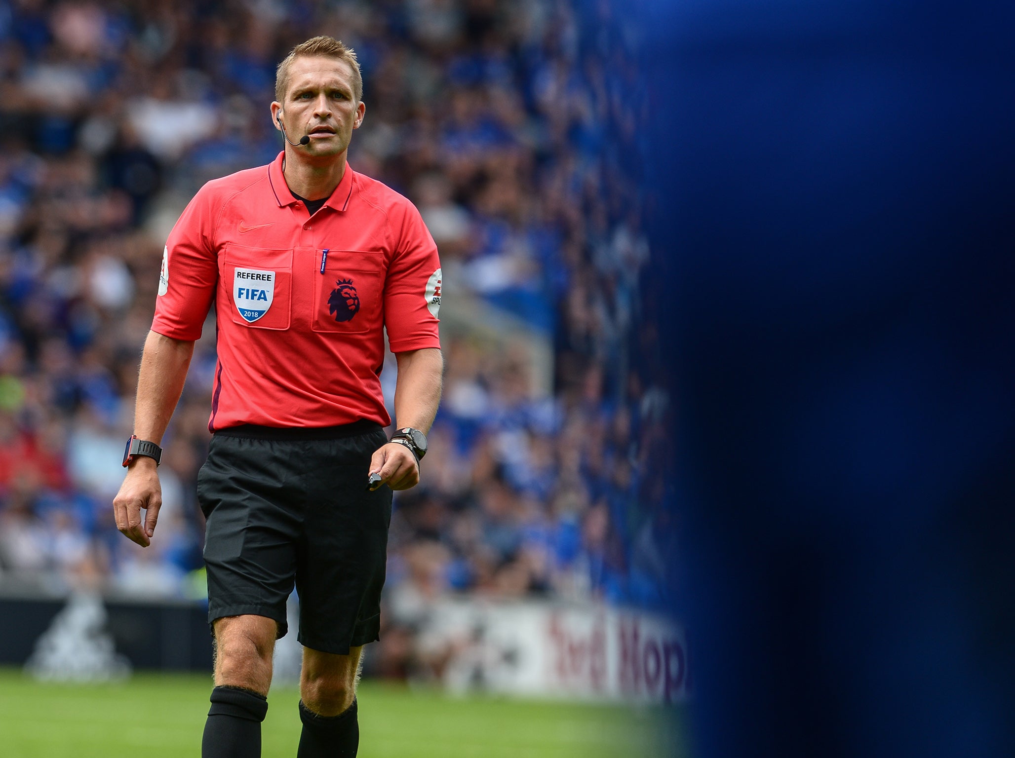 Referee Craig Pawson had a busy afternoon